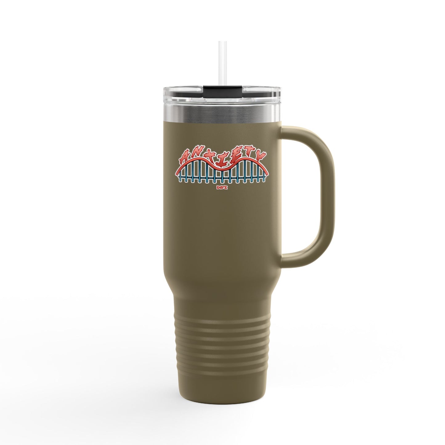 Funny Insulated Travel Mug - 40oz Commuter Cup for Moms, Mother's Day Gift, Funny Baby Quotes, Coffee Lover's Tumbler, Reusable Drinkware