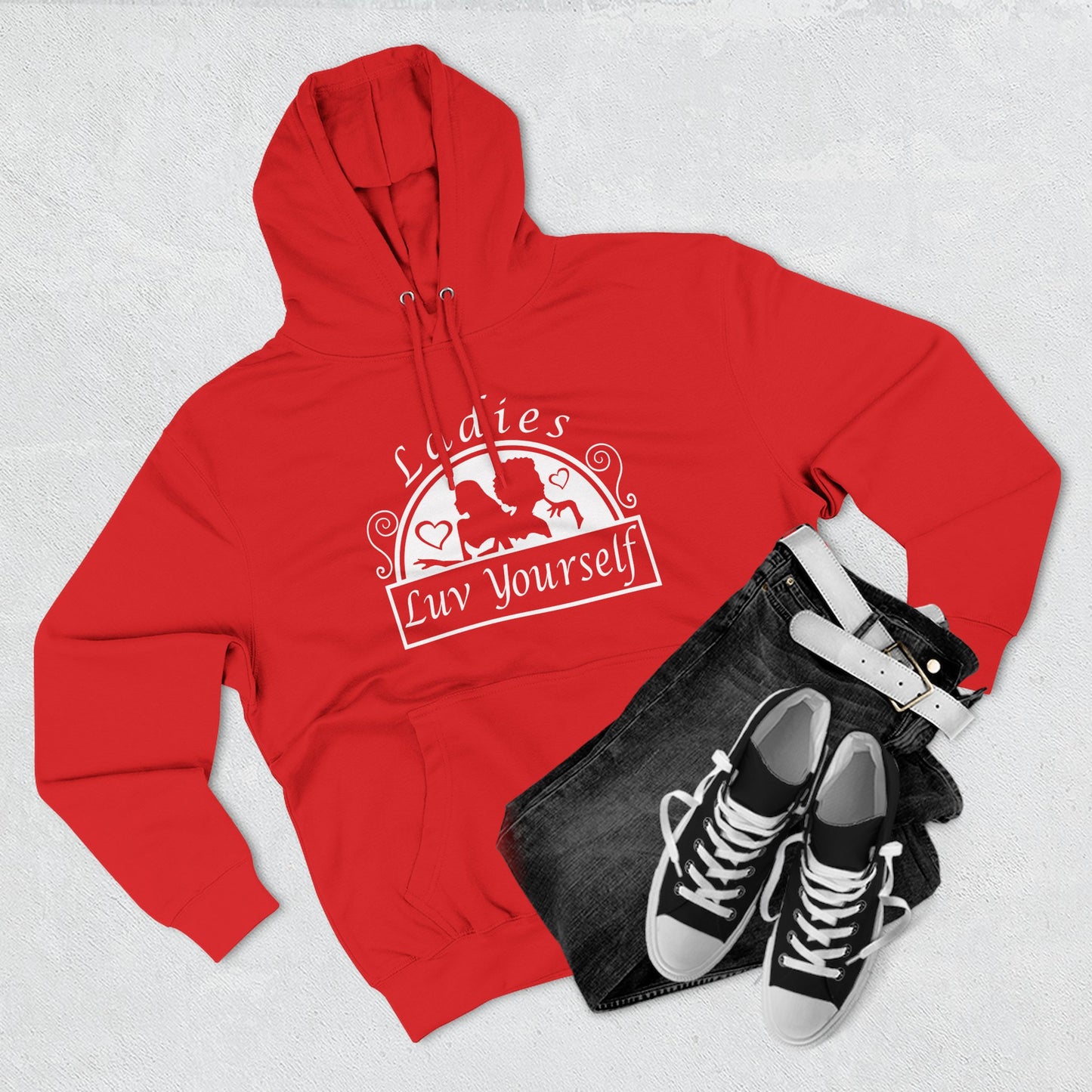 Empowering Fleece Hoodie for Self-Love & Confidence | Unisex Sweatshirt, Cozy Winter Wear, Gift for Her, Inspirational Apparel