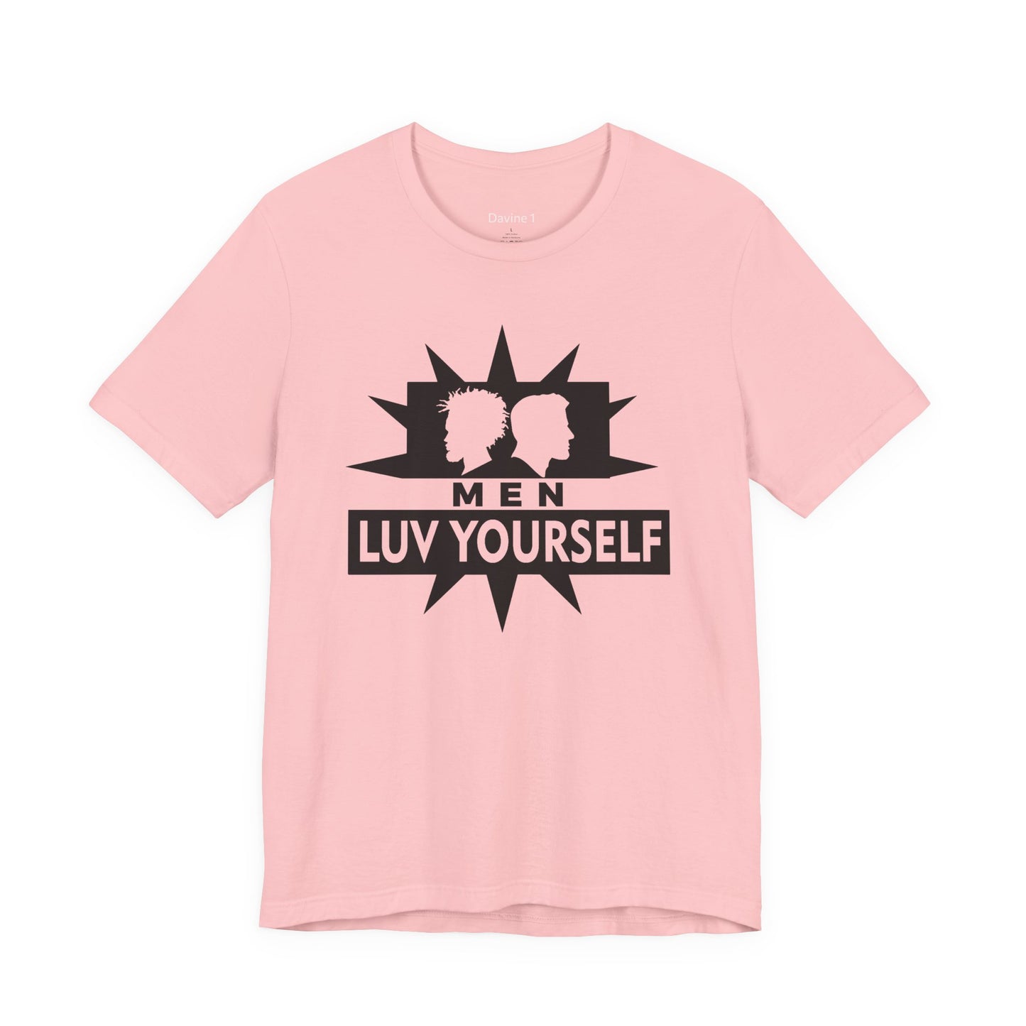 Men's Luv Yourself Unisex Tee for Everyday Wear, Graphic Short Sleeve Shirt, Gift for Friends, Summer Wardrobe Essential, Birthday Present, [...]