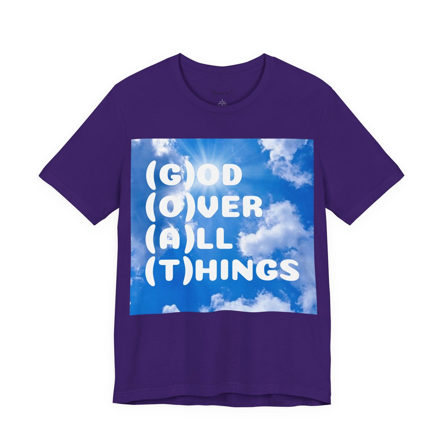 God Over All Things Unisex Short Sleeve Tee