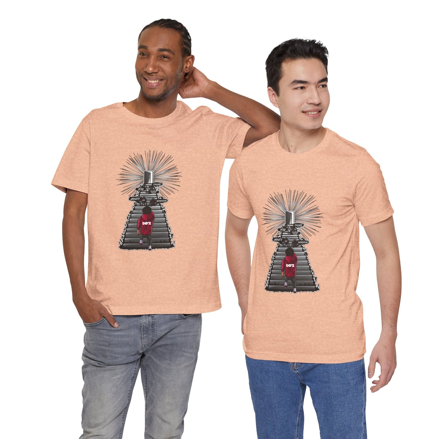 Keep Climbing Casual Unisex Tee for Everyday Wear, Graphic Short Sleeve Shirt, Gift for Friends, Summer Wardrobe Essential, Birthday Present, [...]