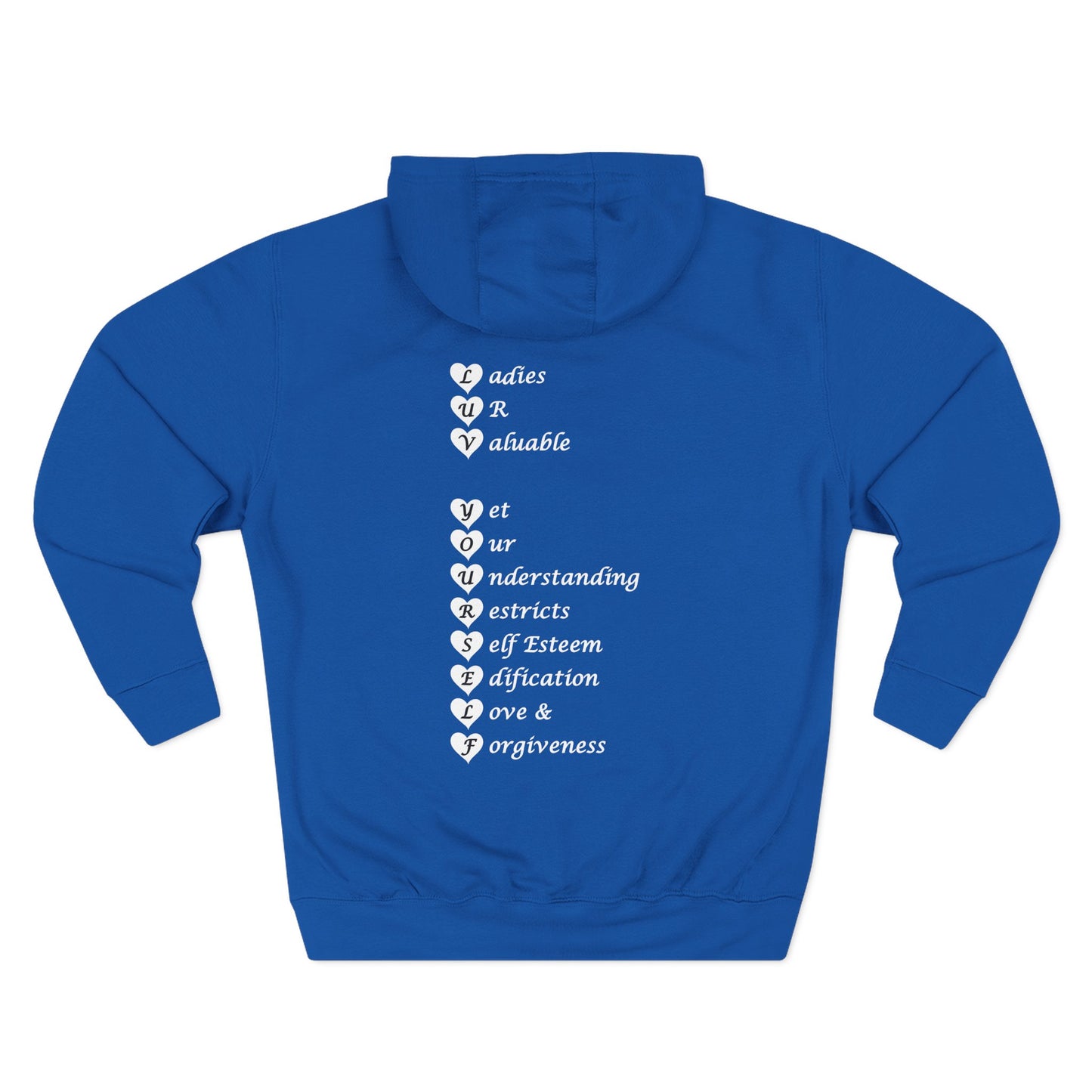 Empowering Fleece Hoodie for Self-Love & Confidence | Unisex Sweatshirt, Cozy Winter Wear, Gift for Her, Inspirational Apparel