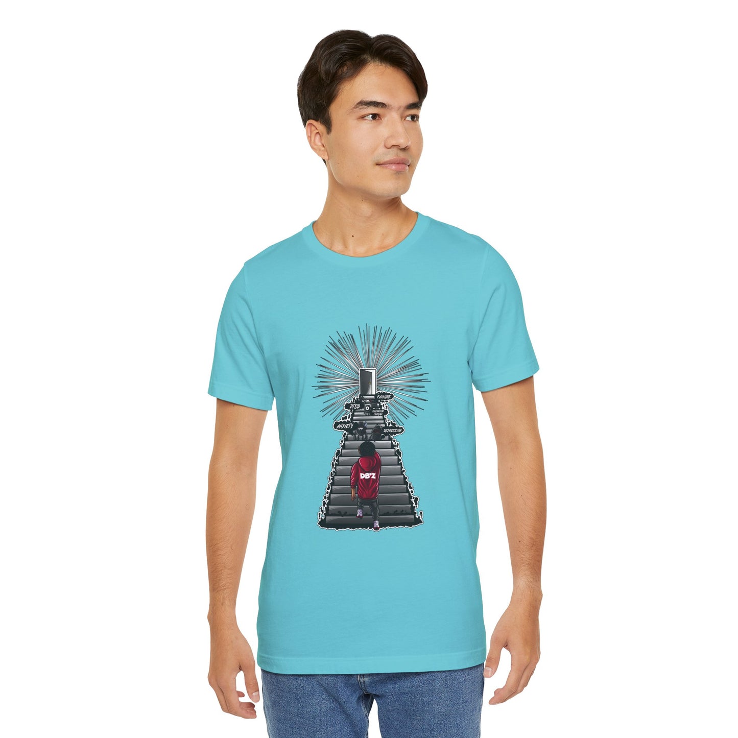 Keep Climbing Casual Unisex Tee for Everyday Wear, Graphic Short Sleeve Shirt, Gift for Friends, Summer Wardrobe Essential, Birthday Present, [...]