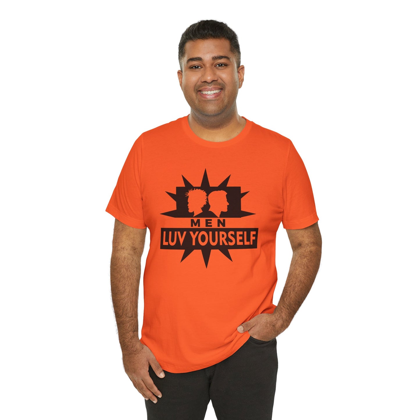 Men's Luv Yourself Unisex Tee for Everyday Wear, Graphic Short Sleeve Shirt, Gift for Friends, Summer Wardrobe Essential, Birthday Present, [...]