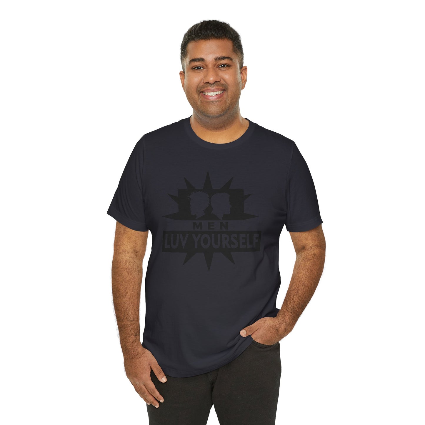 Men's Luv Yourself Unisex Tee for Everyday Wear, Graphic Short Sleeve Shirt, Gift for Friends, Summer Wardrobe Essential, Birthday Present, [...]