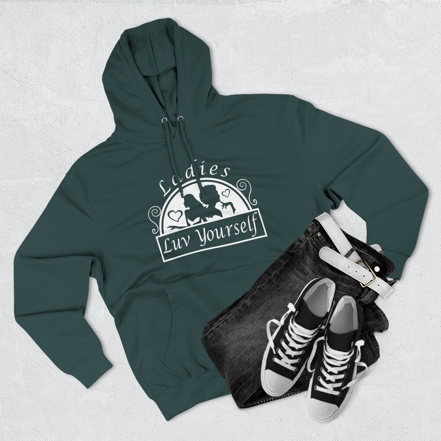 Empowering Fleece Hoodie for Self-Love & Confidence | Unisex Sweatshirt, Cozy Winter Wear, Gift for Her, Inspirational Apparel