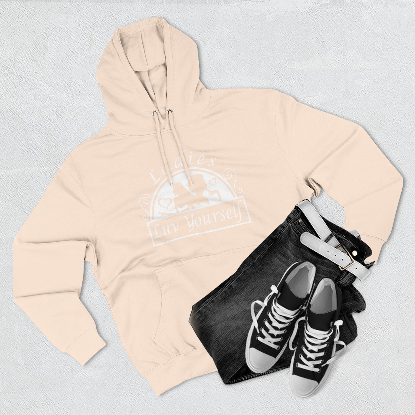 Empowering Fleece Hoodie for Self-Love & Confidence | Unisex Sweatshirt, Cozy Winter Wear, Gift for Her, Inspirational Apparel