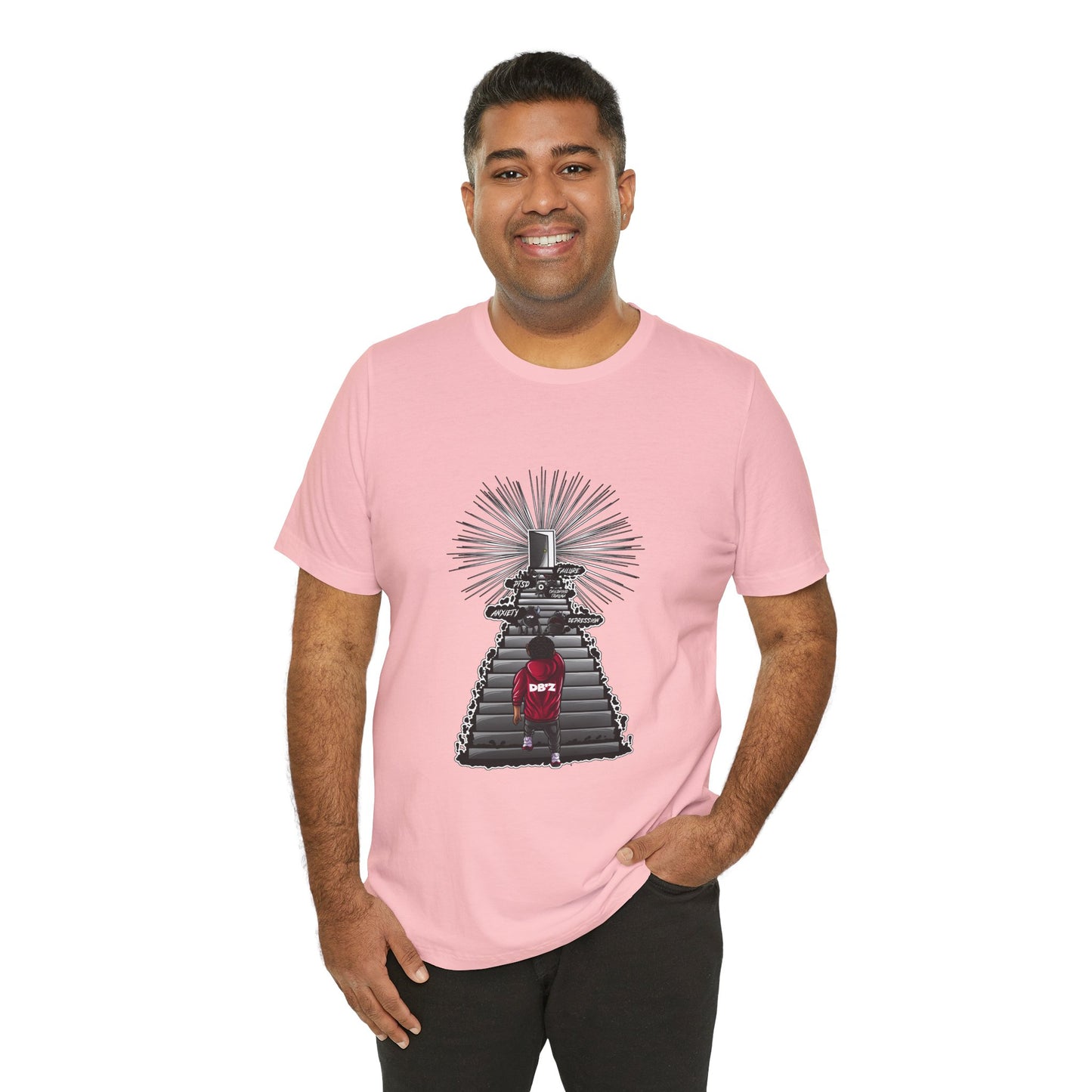 Keep Climbing Casual Unisex Tee for Everyday Wear, Graphic Short Sleeve Shirt, Gift for Friends, Summer Wardrobe Essential, Birthday Present, [...]