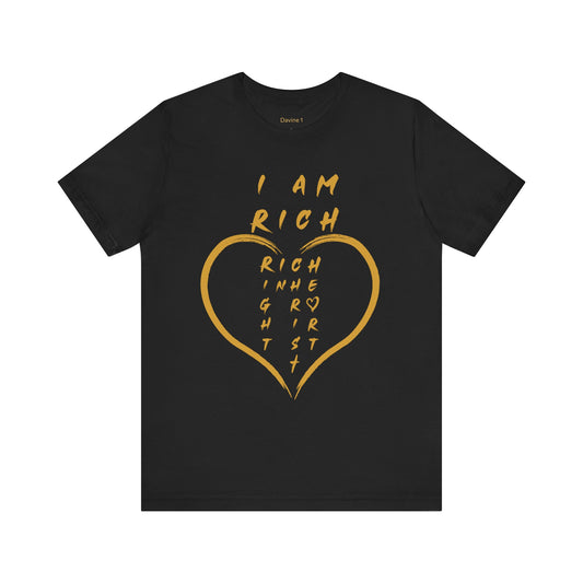 Rich in Christ Unisex Short Sleeve Tee