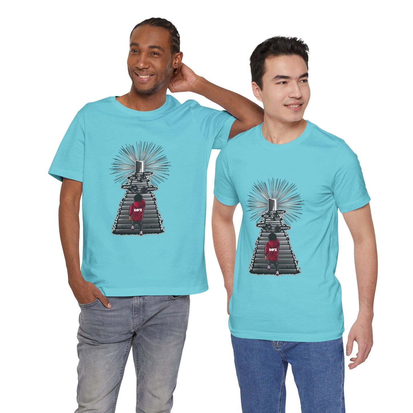Keep Climbing Casual Unisex Tee for Everyday Wear, Graphic Short Sleeve Shirt, Gift for Friends, Summer Wardrobe Essential, Birthday Present, [...]