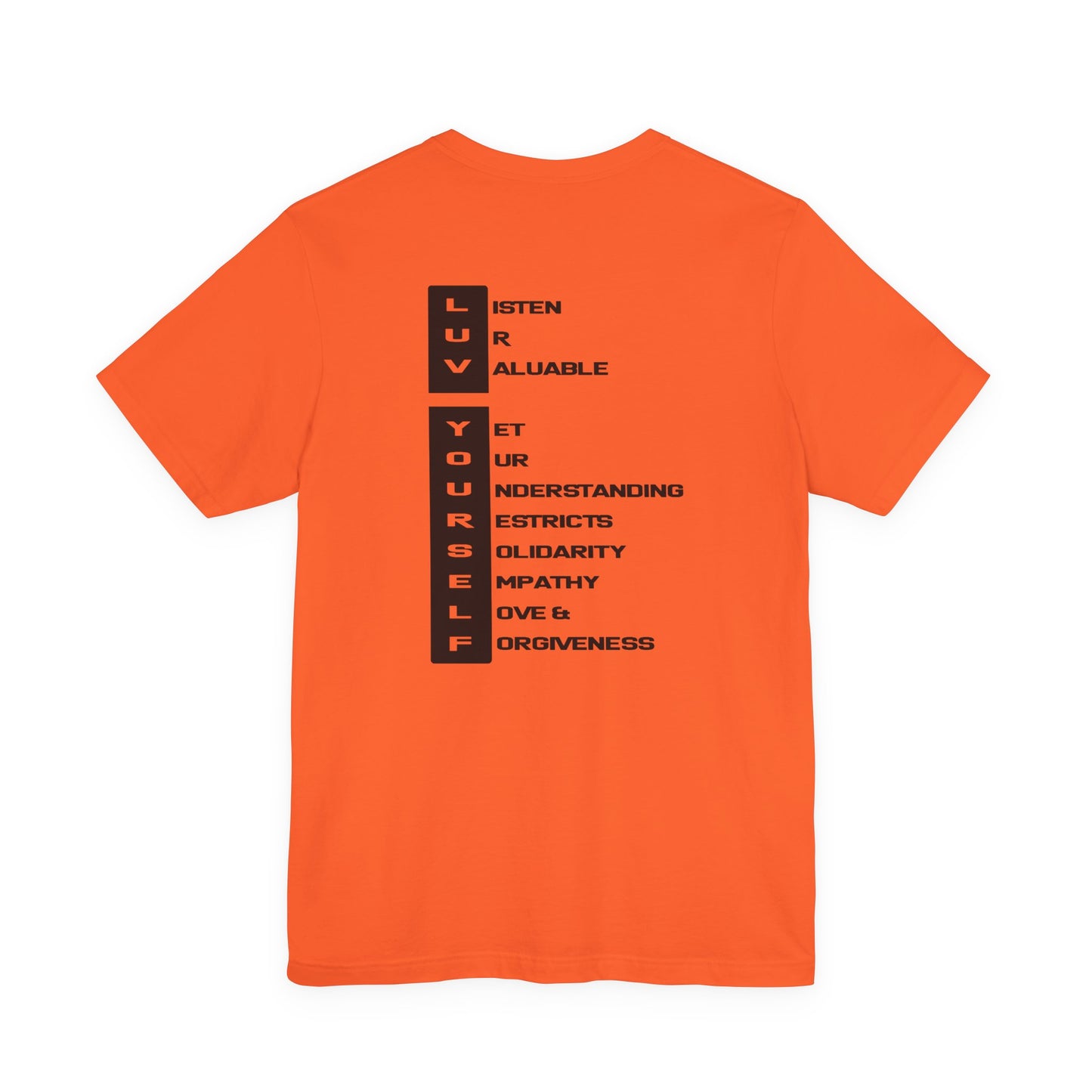 Men's Luv Yourself Unisex Tee for Everyday Wear, Graphic Short Sleeve Shirt, Gift for Friends, Summer Wardrobe Essential, Birthday Present, [...]