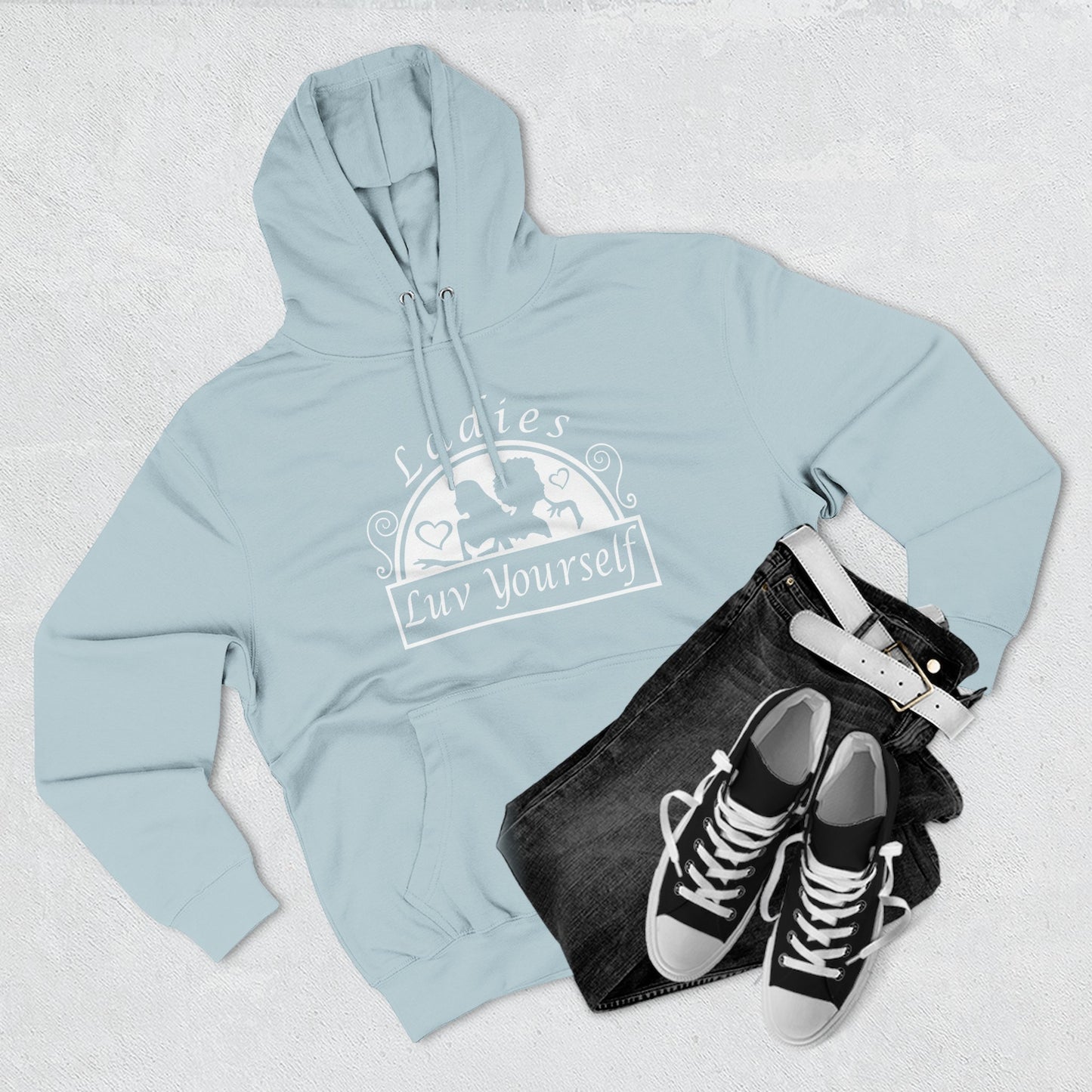 Empowering Fleece Hoodie for Self-Love & Confidence | Unisex Sweatshirt, Cozy Winter Wear, Gift for Her, Inspirational Apparel