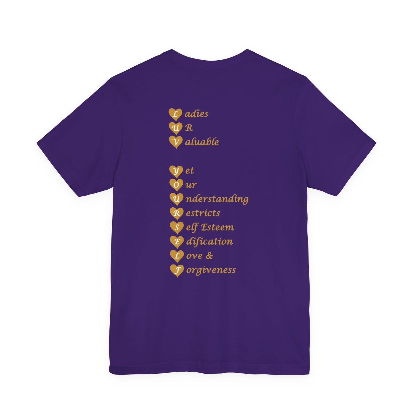 Ladies Luv Yourself Casual Unisex Tee for Everyday Wear, Graphic Short Sleeve Shirt, Gift for Friends, Summer Wardrobe Essential, Birthday Present, [...]