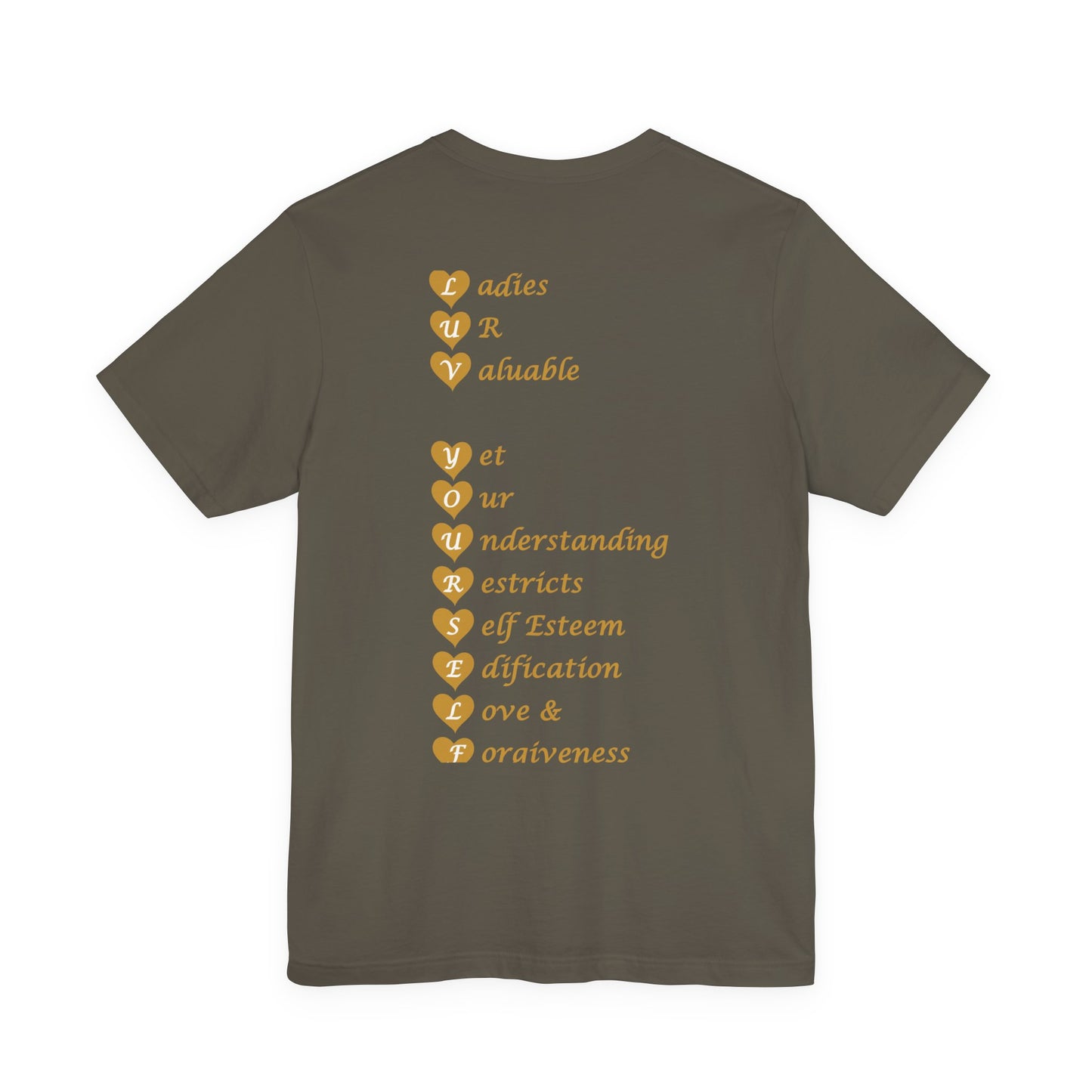 Ladies Luv Yourself Unisex Short Sleeve Tee