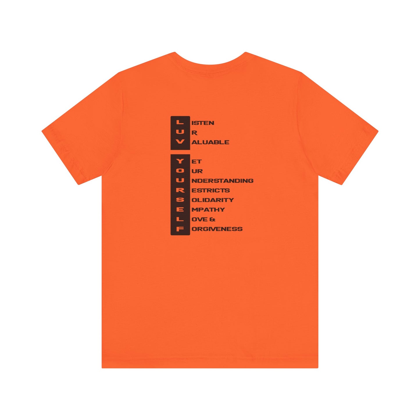 Men's Luv Yourself Unisex Tee for Everyday Wear, Graphic Short Sleeve Shirt, Gift for Friends, Summer Wardrobe Essential, Birthday Present, [...]