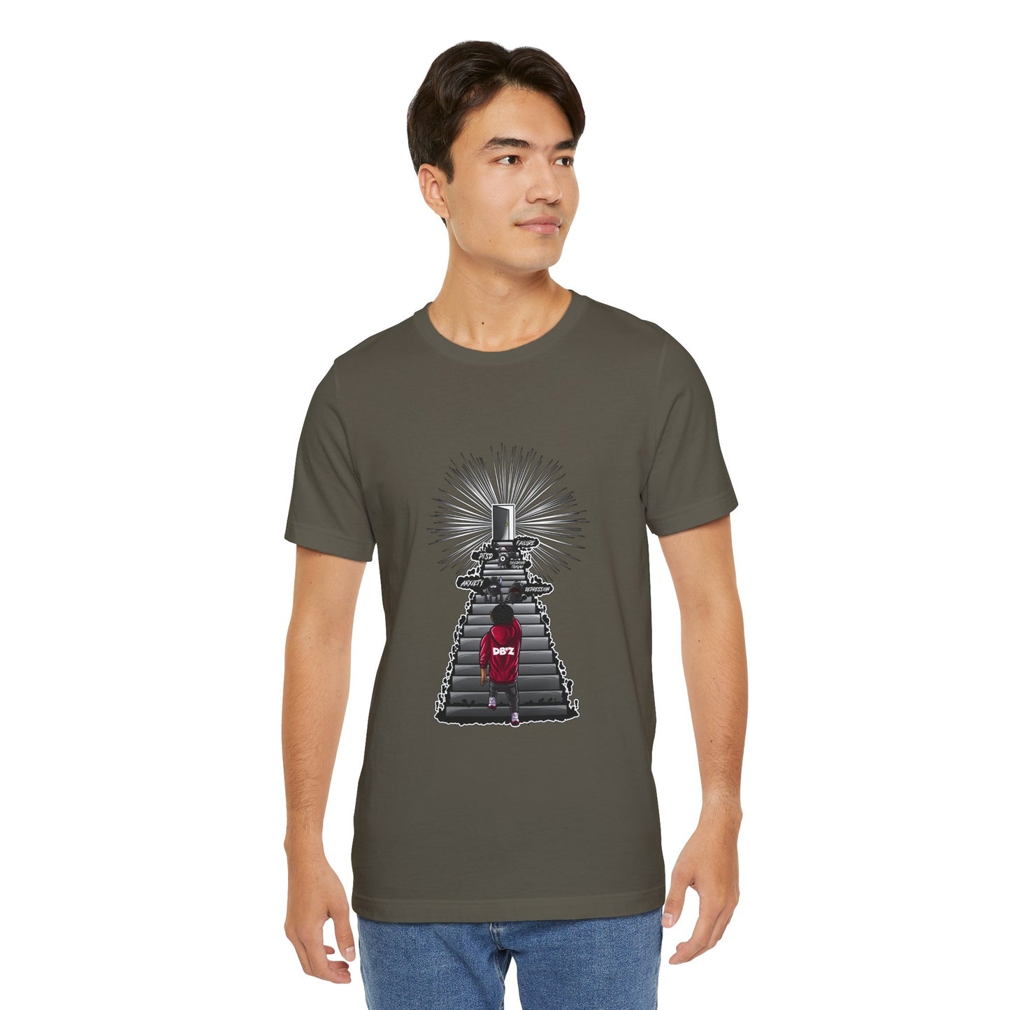 Keep Climbing Casual Unisex Tee for Everyday Wear, Graphic Short Sleeve Shirt, Gift for Friends, Summer Wardrobe Essential, Birthday Present, [...]