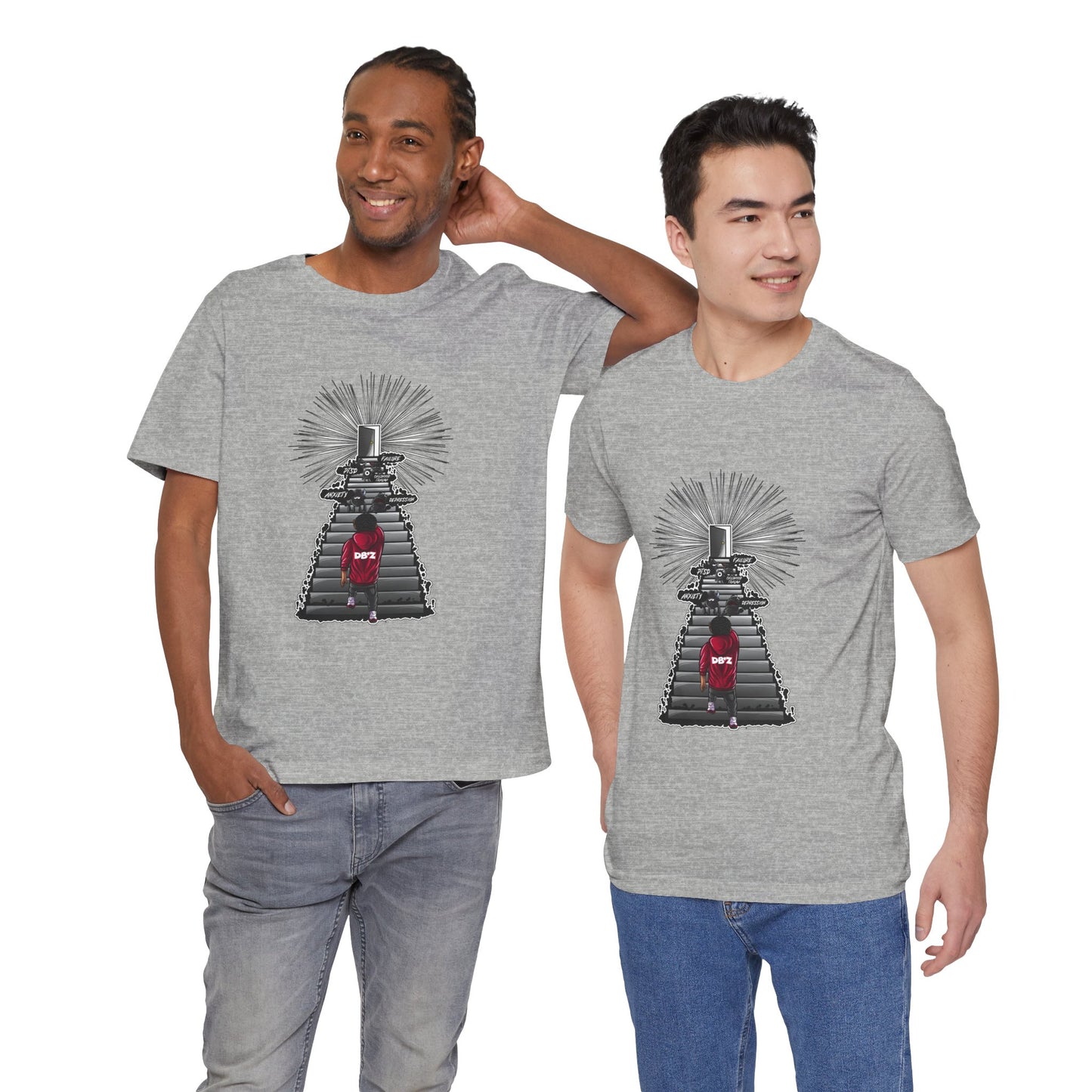 Keep Climbing Casual Unisex Tee for Everyday Wear, Graphic Short Sleeve Shirt, Gift for Friends, Summer Wardrobe Essential, Birthday Present, [...]