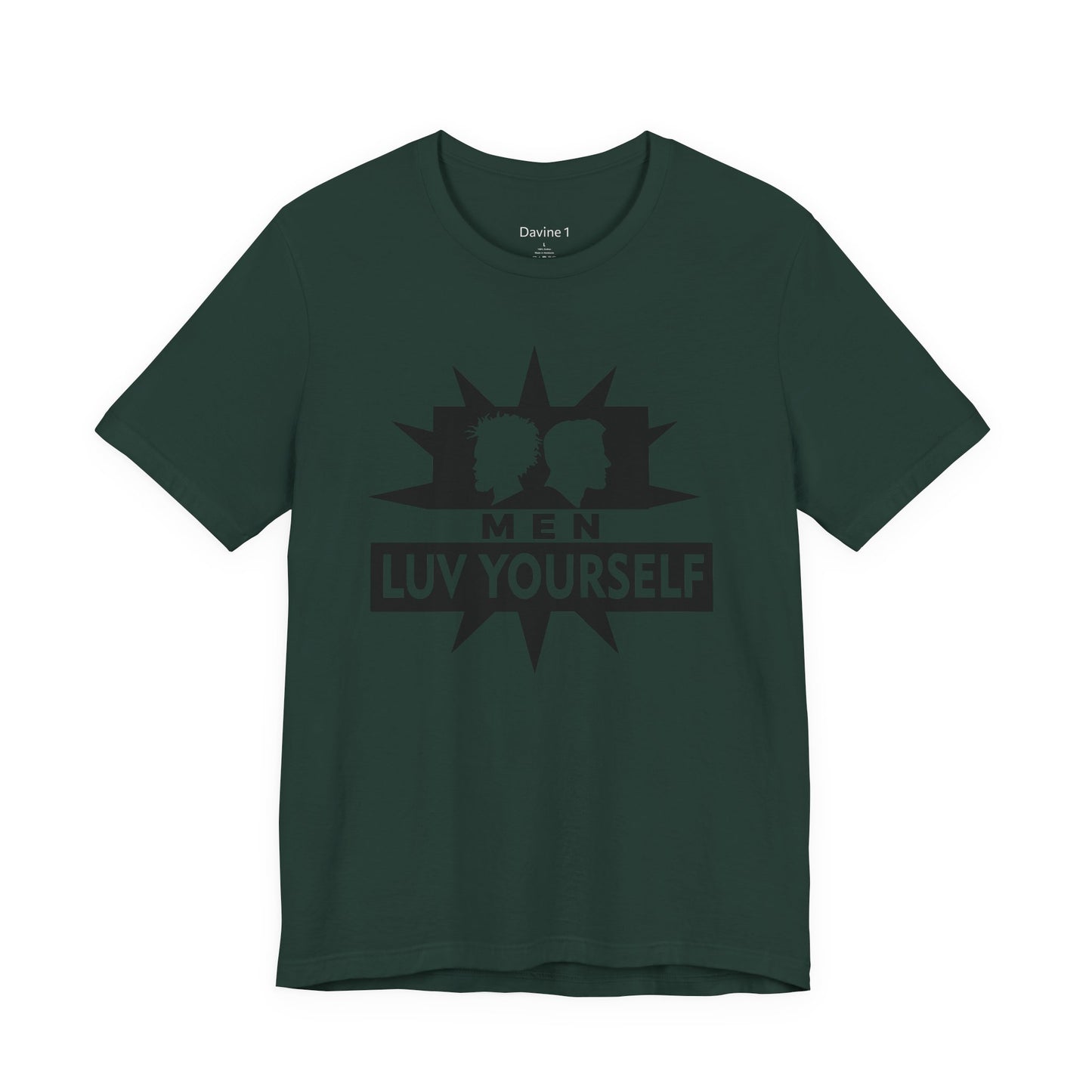 Men's Luv Yourself Unisex Tee for Everyday Wear, Graphic Short Sleeve Shirt, Gift for Friends, Summer Wardrobe Essential, Birthday Present, [...]