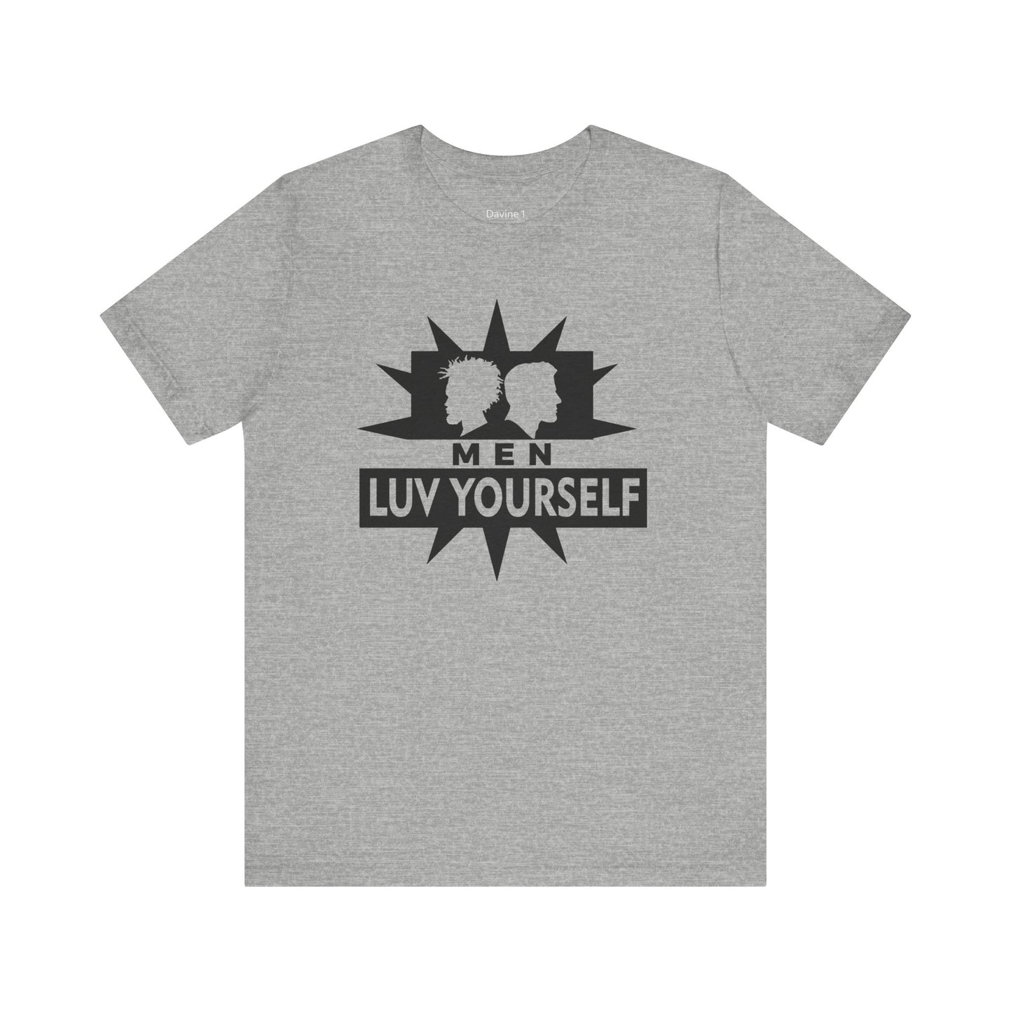 Men's Luv Yourself Unisex Tee for Everyday Wear, Graphic Short Sleeve Shirt, Gift for Friends, Summer Wardrobe Essential, Birthday Present, [...]