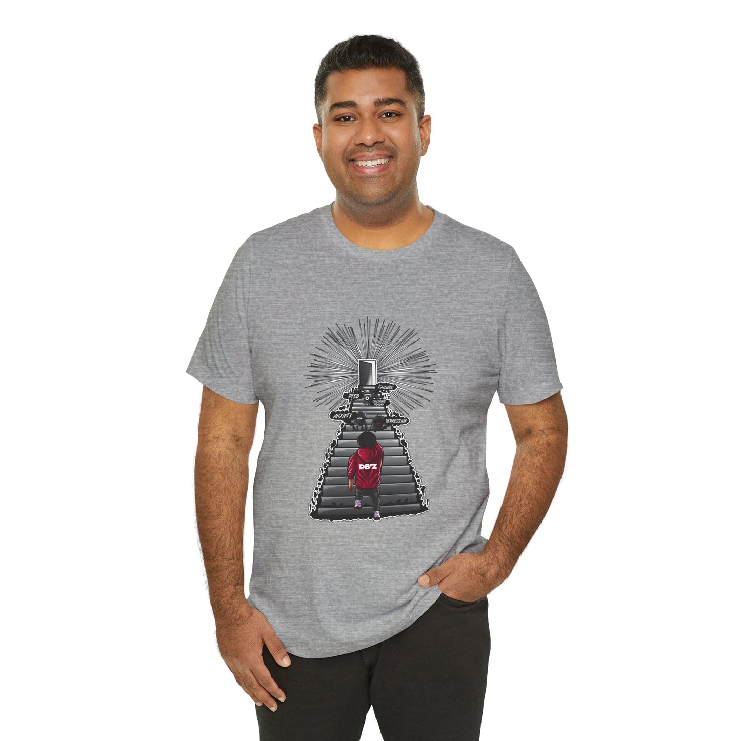 Keep Climbing Casual Unisex Tee for Everyday Wear, Graphic Short Sleeve Shirt, Gift for Friends, Summer Wardrobe Essential, Birthday Present, [...]