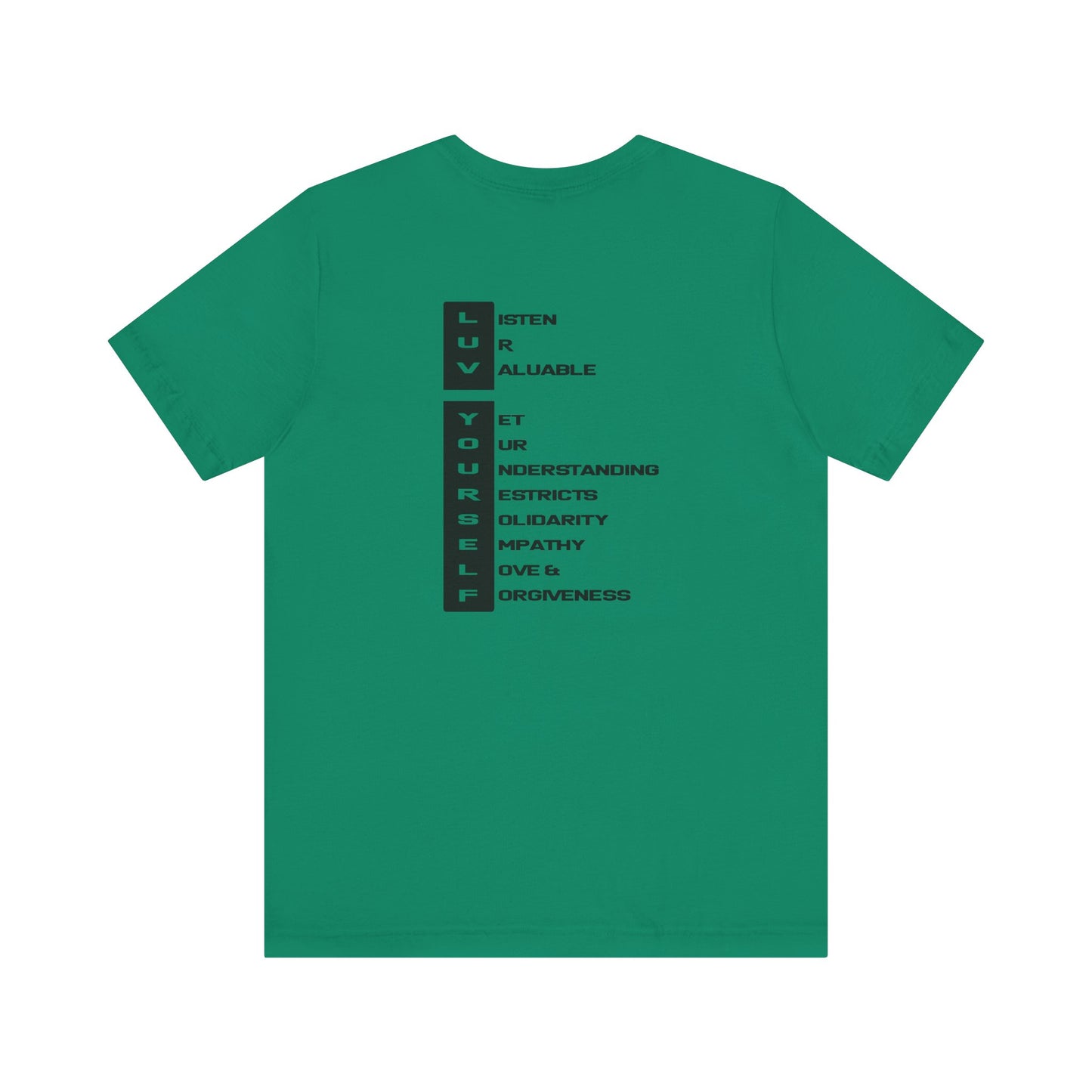 Men's Luv Yourself Unisex Tee for Everyday Wear, Graphic Short Sleeve Shirt, Gift for Friends, Summer Wardrobe Essential, Birthday Present, [...]