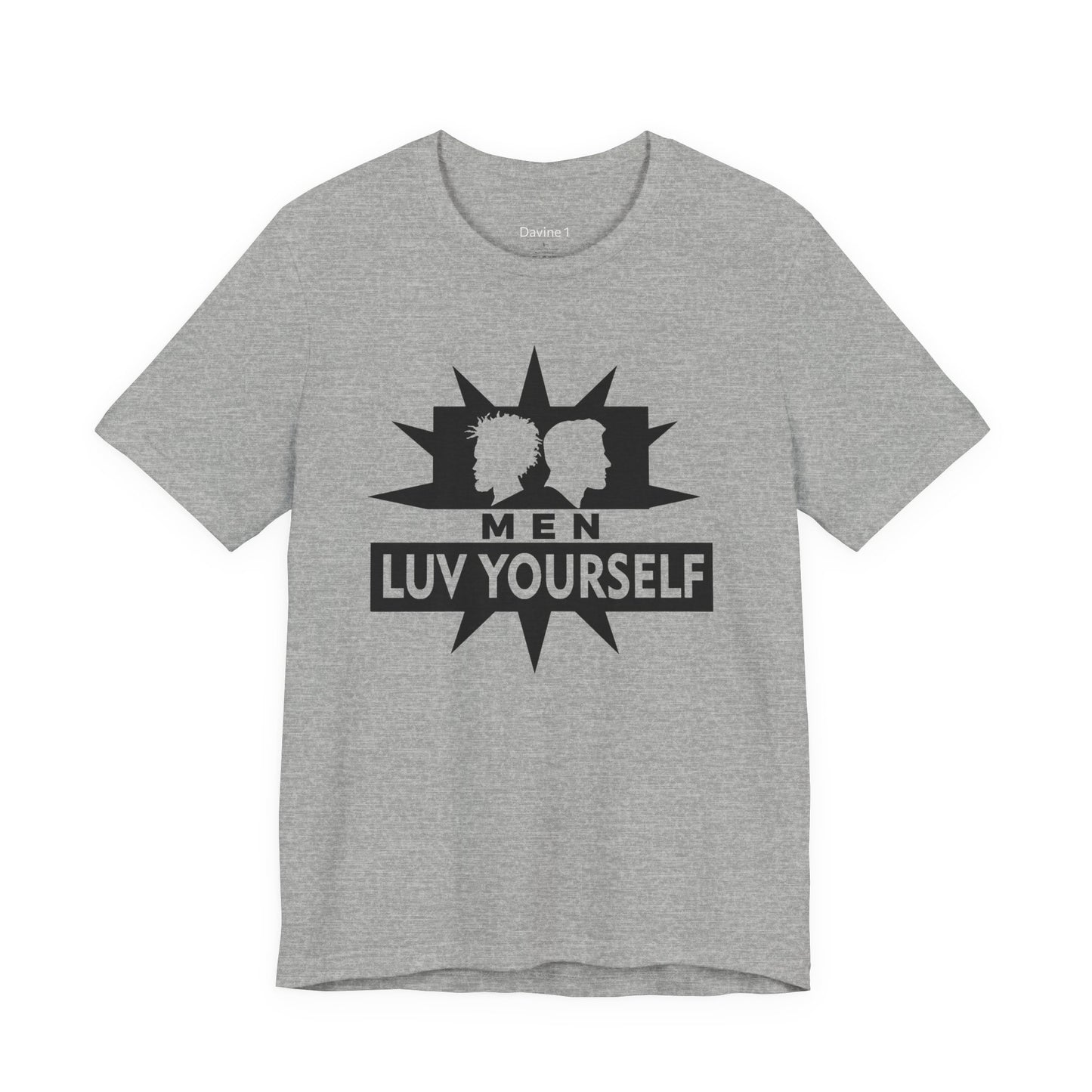 Men's Luv Yourself Unisex Tee for Everyday Wear, Graphic Short Sleeve Shirt, Gift for Friends, Summer Wardrobe Essential, Birthday Present, [...]