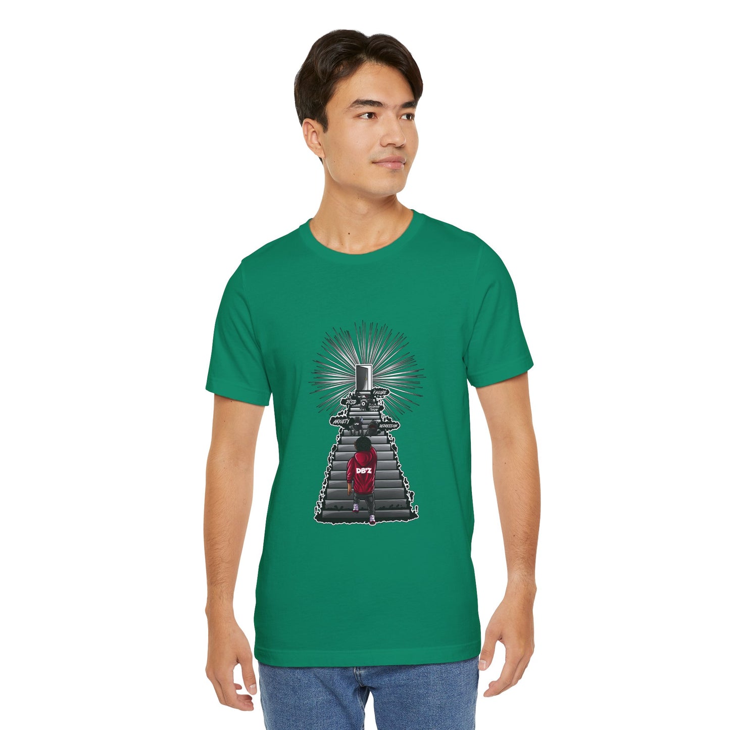 Keep Climbing Casual Unisex Tee for Everyday Wear, Graphic Short Sleeve Shirt, Gift for Friends, Summer Wardrobe Essential, Birthday Present, [...]