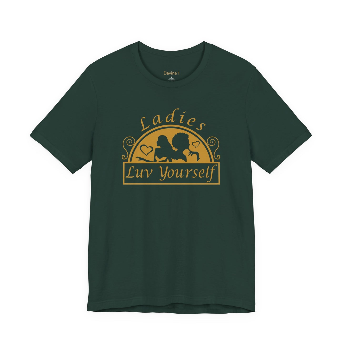 Ladies Luv Yourself Casual Unisex Tee for Everyday Wear, Graphic Short Sleeve Shirt, Gift for Friends, Summer Wardrobe Essential, Birthday Present, [...]