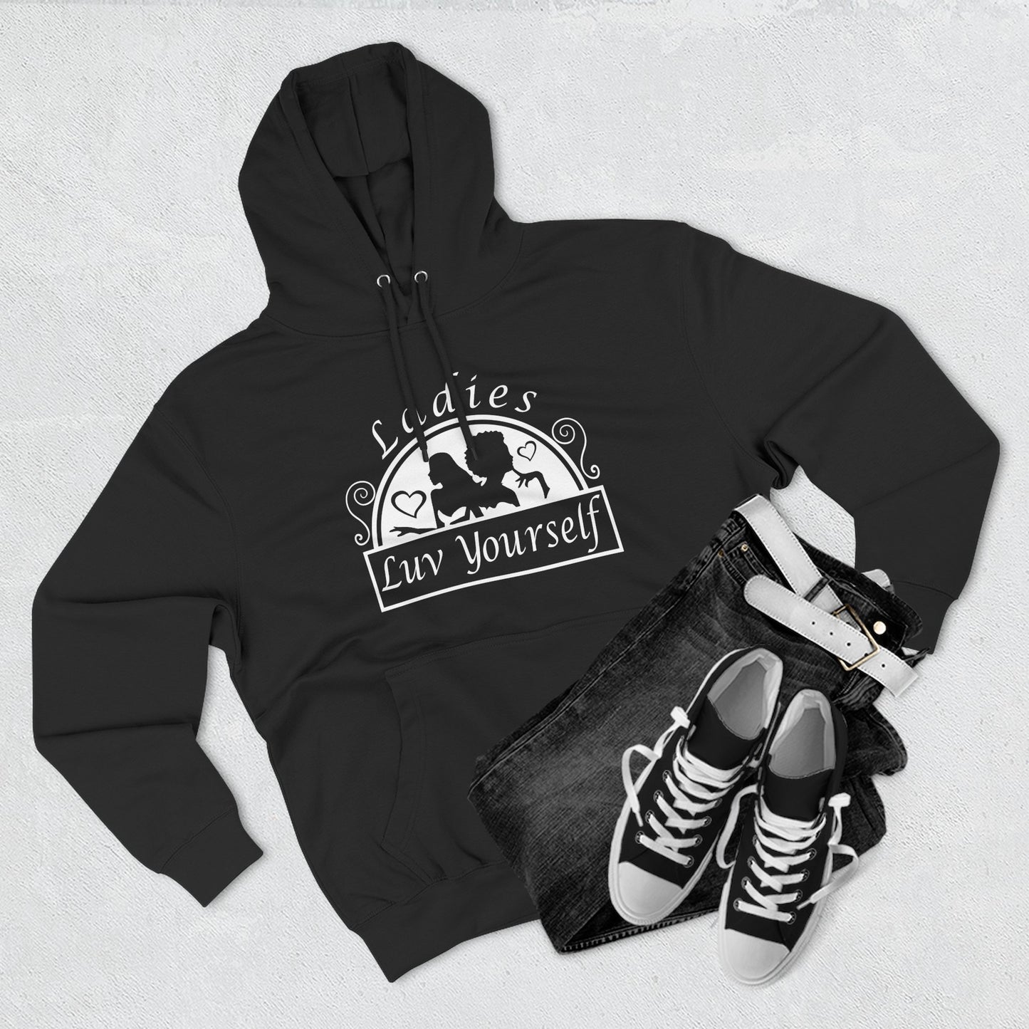 Empowering Fleece Hoodie for Self-Love & Confidence | Unisex Sweatshirt, Cozy Winter Wear, Gift for Her, Inspirational Apparel