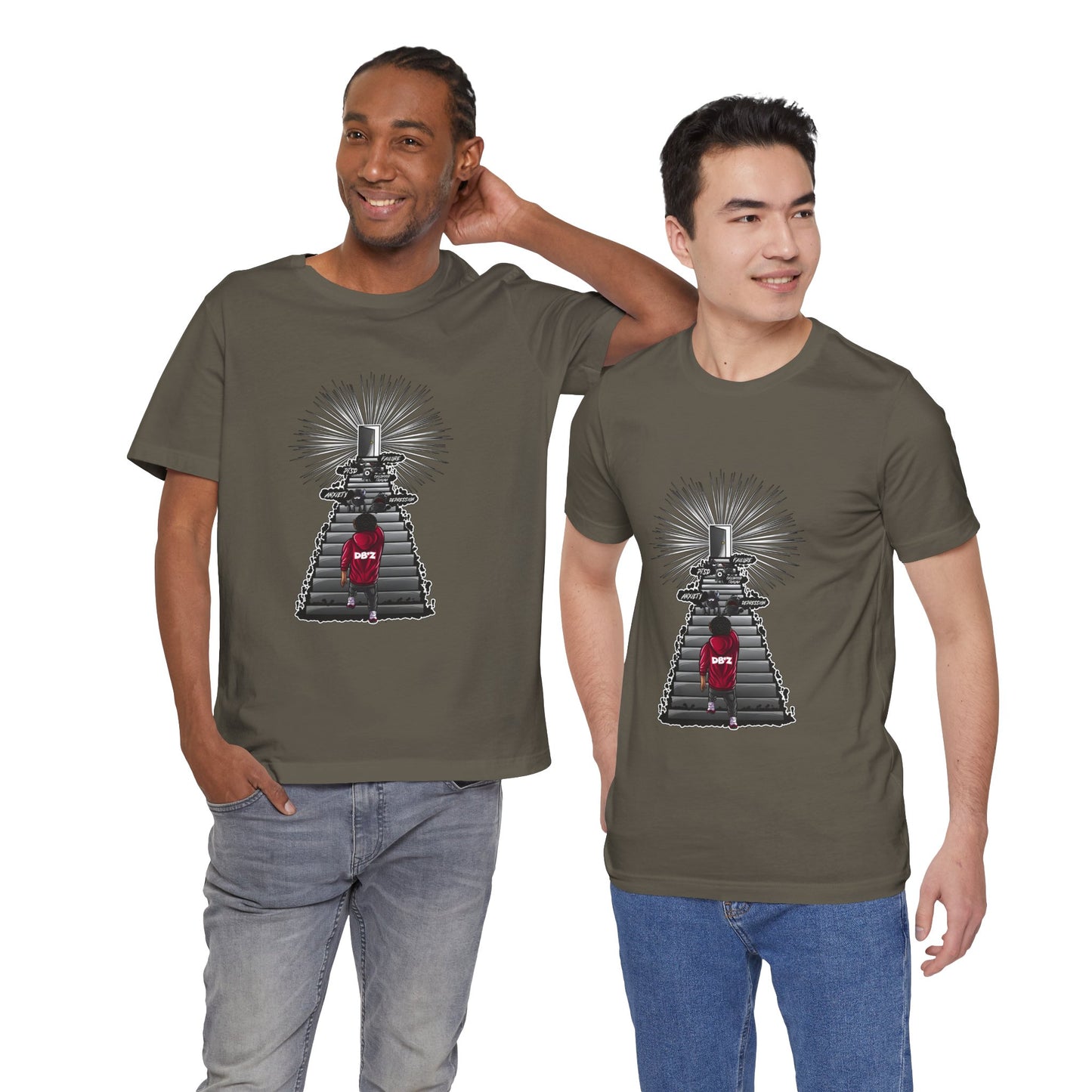 Keep Climbing Casual Unisex Tee for Everyday Wear, Graphic Short Sleeve Shirt, Gift for Friends, Summer Wardrobe Essential, Birthday Present, [...]