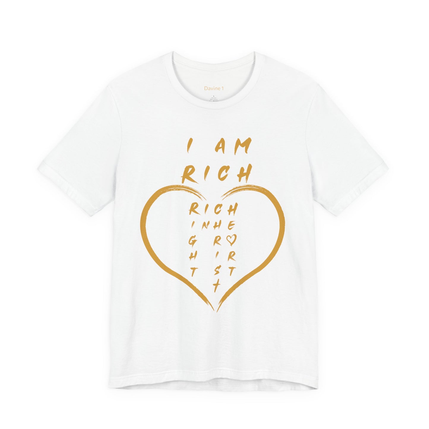 Rich in Christ Unisex Short Sleeve Tee