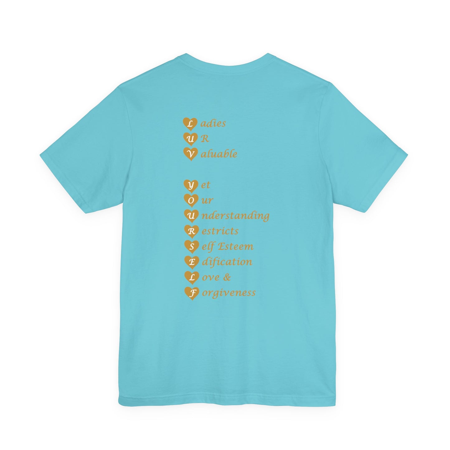 Ladies Luv Yourself Casual Unisex Tee for Everyday Wear, Graphic Short Sleeve Shirt, Gift for Friends, Summer Wardrobe Essential, Birthday Present, [...]