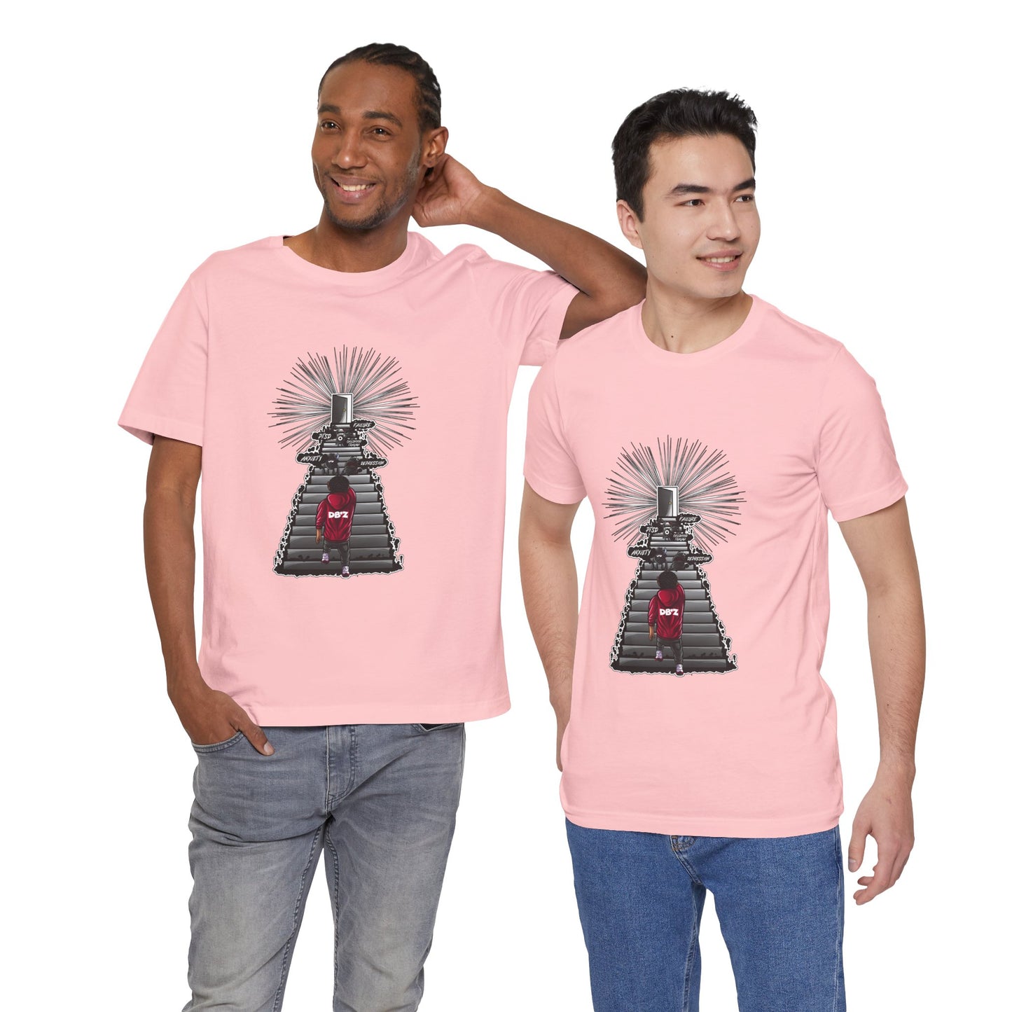 Keep Climbing Casual Unisex Tee for Everyday Wear, Graphic Short Sleeve Shirt, Gift for Friends, Summer Wardrobe Essential, Birthday Present, [...]