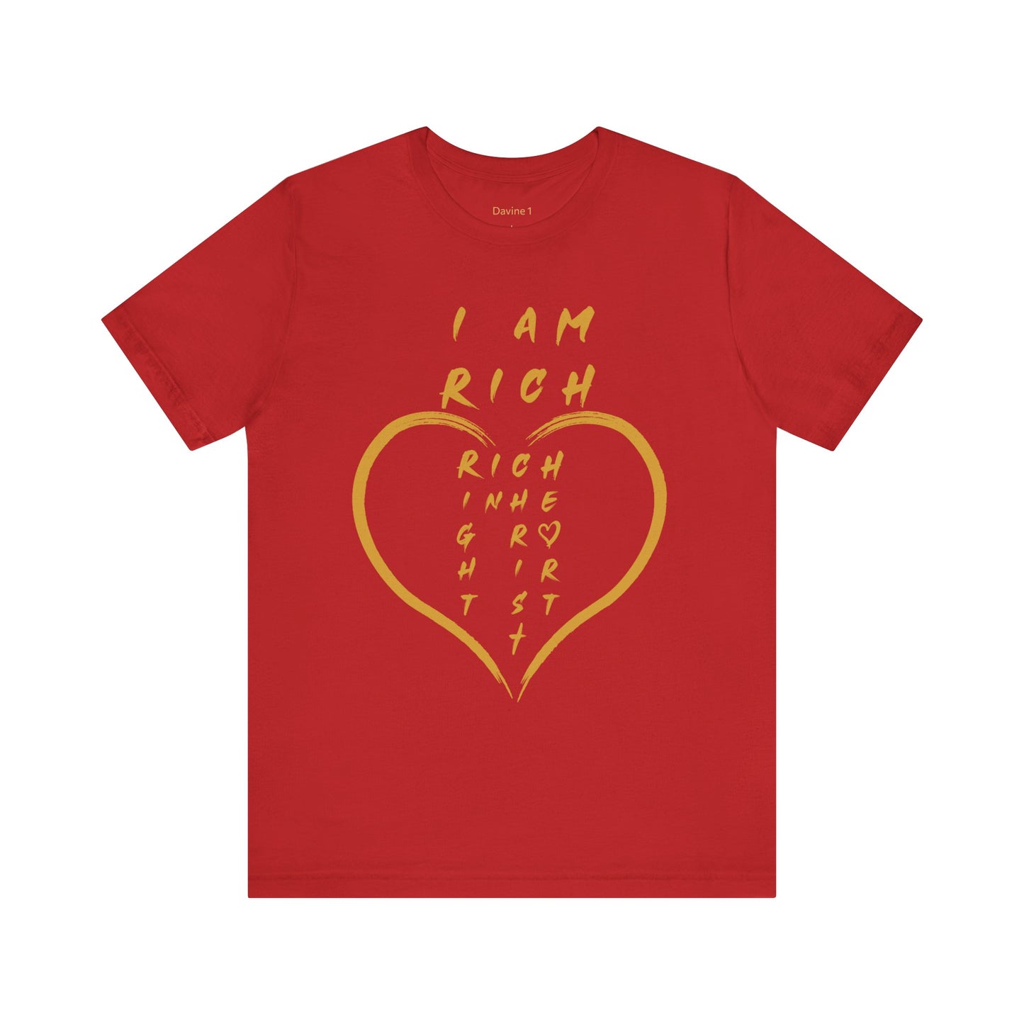 Rich in Christ Unisex Short Sleeve Tee