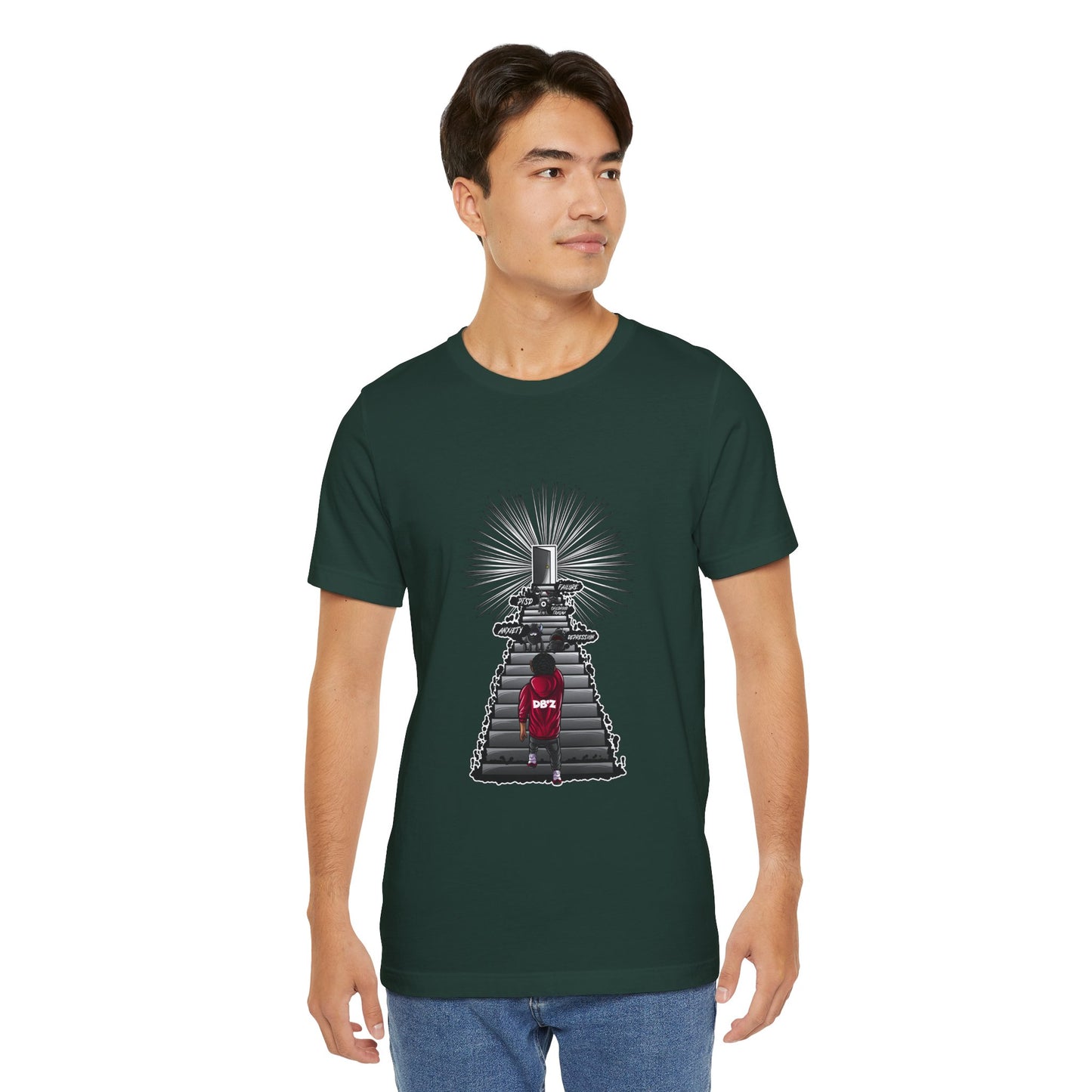 Keep Climbing Casual Unisex Tee for Everyday Wear, Graphic Short Sleeve Shirt, Gift for Friends, Summer Wardrobe Essential, Birthday Present, [...]
