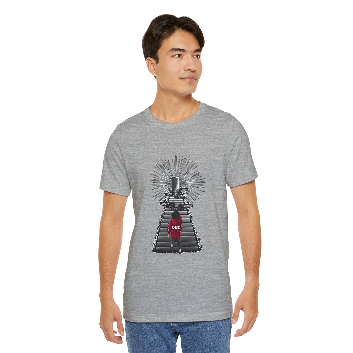 Keep Climbing Casual Unisex Tee for Everyday Wear, Graphic Short Sleeve Shirt, Gift for Friends, Summer Wardrobe Essential, Birthday Present, [...]