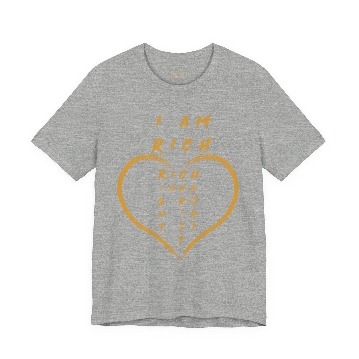 Rich in Christ Unisex Short Sleeve Tee