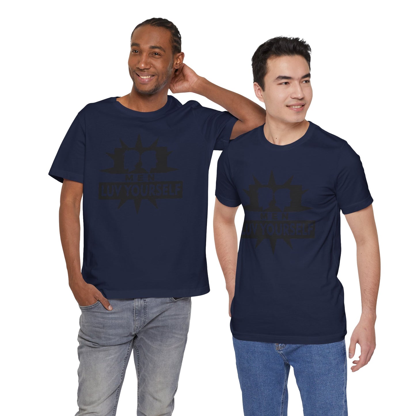 Men's Luv Yourself Unisex Tee for Everyday Wear, Graphic Short Sleeve Shirt, Gift for Friends, Summer Wardrobe Essential, Birthday Present, [...]