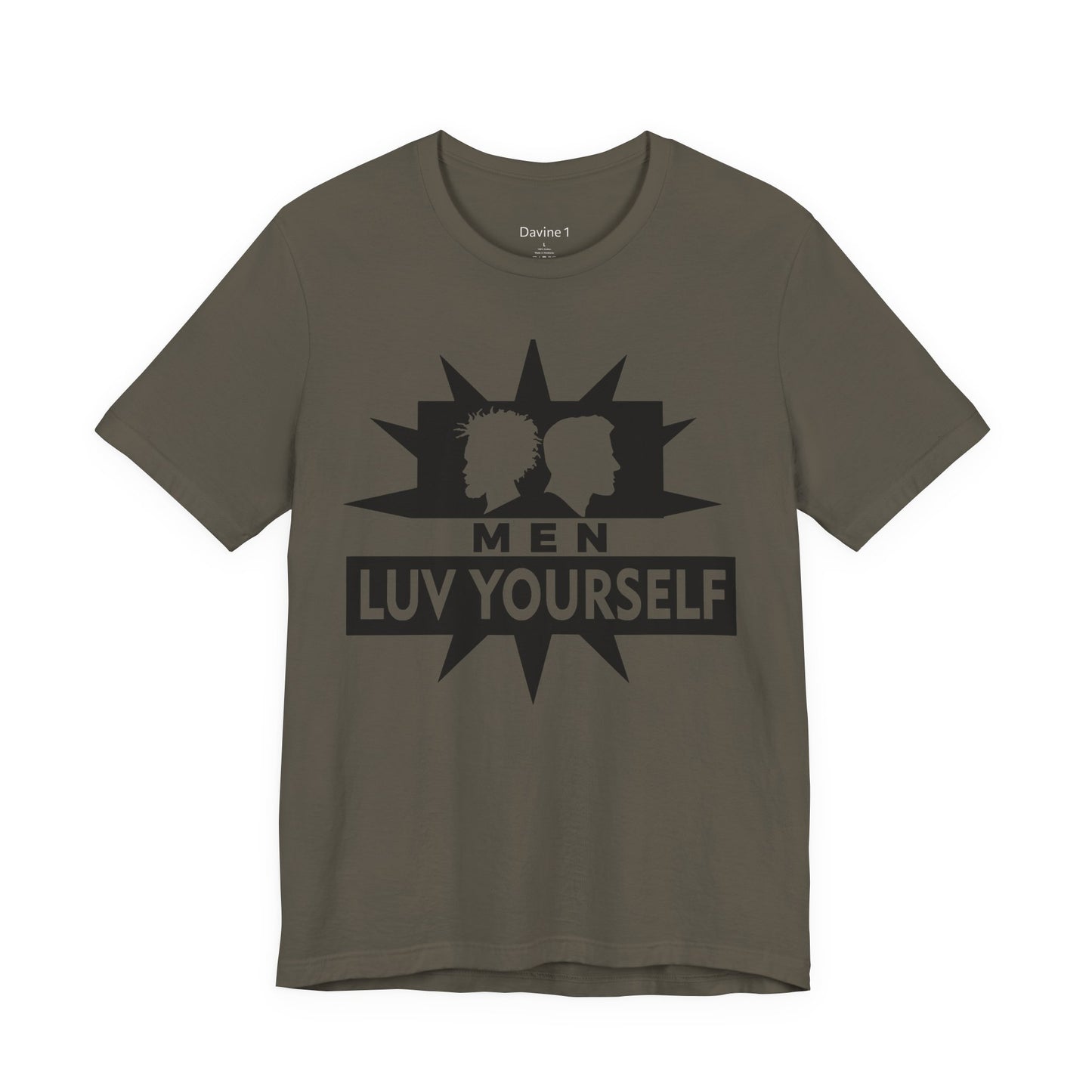 Men's Luv Yourself Unisex Tee for Everyday Wear, Graphic Short Sleeve Shirt, Gift for Friends, Summer Wardrobe Essential, Birthday Present, [...]