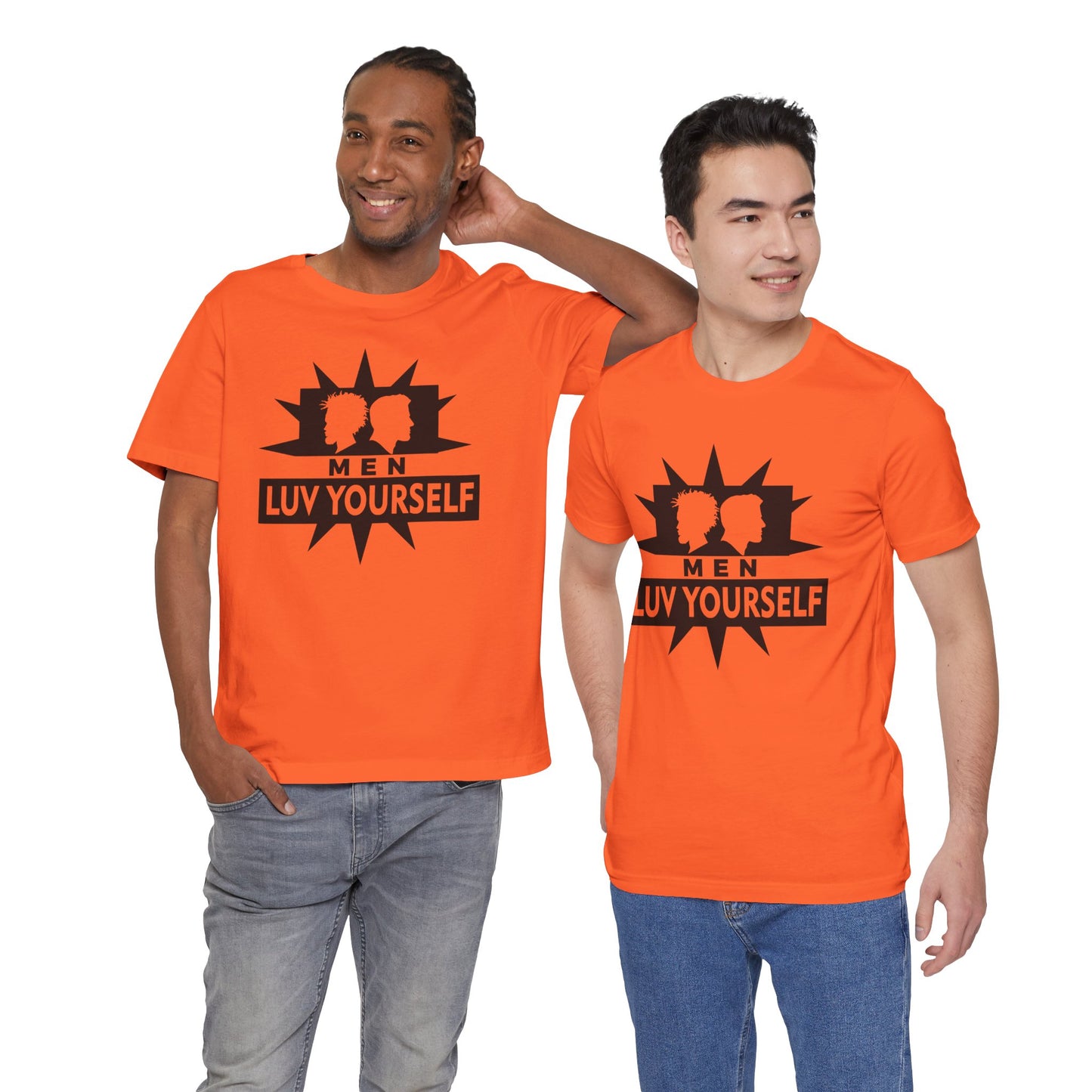 Men's Luv Yourself Unisex Tee for Everyday Wear, Graphic Short Sleeve Shirt, Gift for Friends, Summer Wardrobe Essential, Birthday Present, [...]