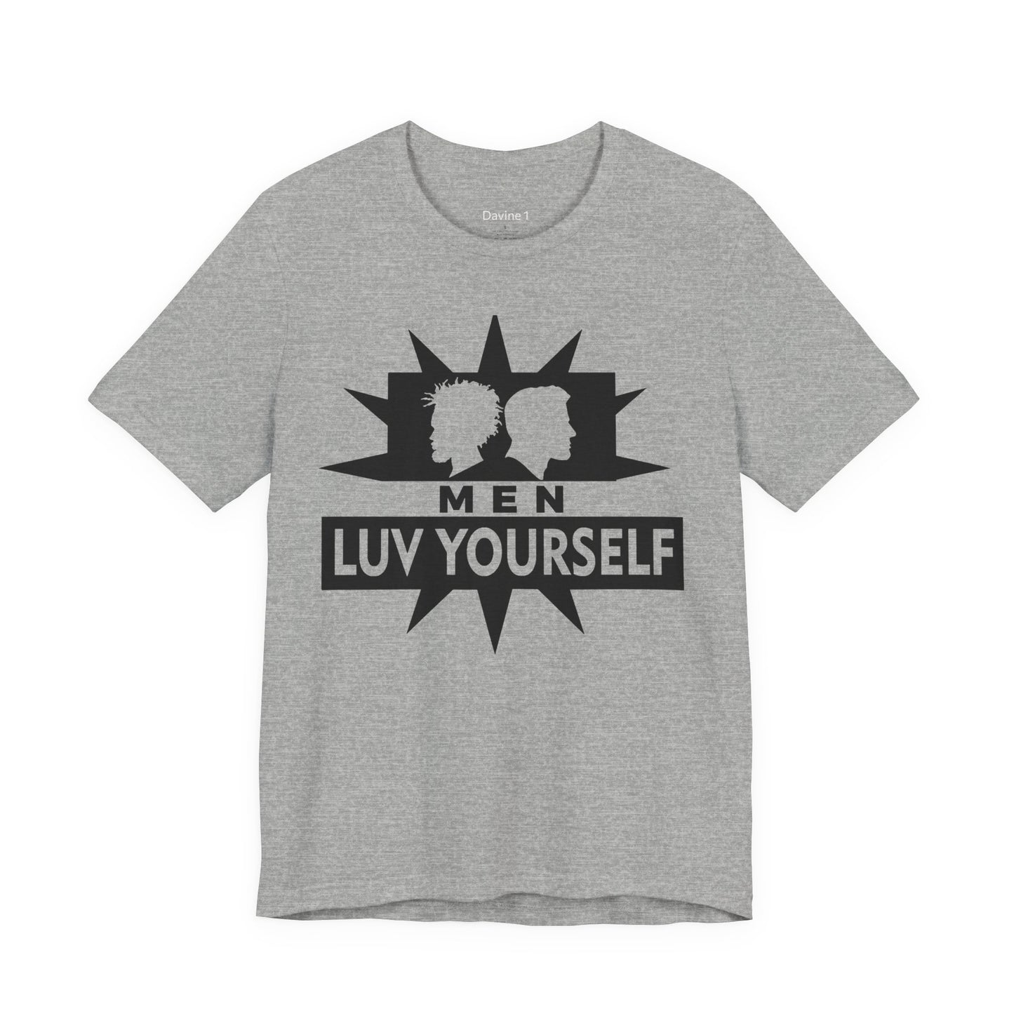 Men's Luv Yourself Unisex Tee for Everyday Wear, Graphic Short Sleeve Shirt, Gift for Friends, Summer Wardrobe Essential, Birthday Present, [...]