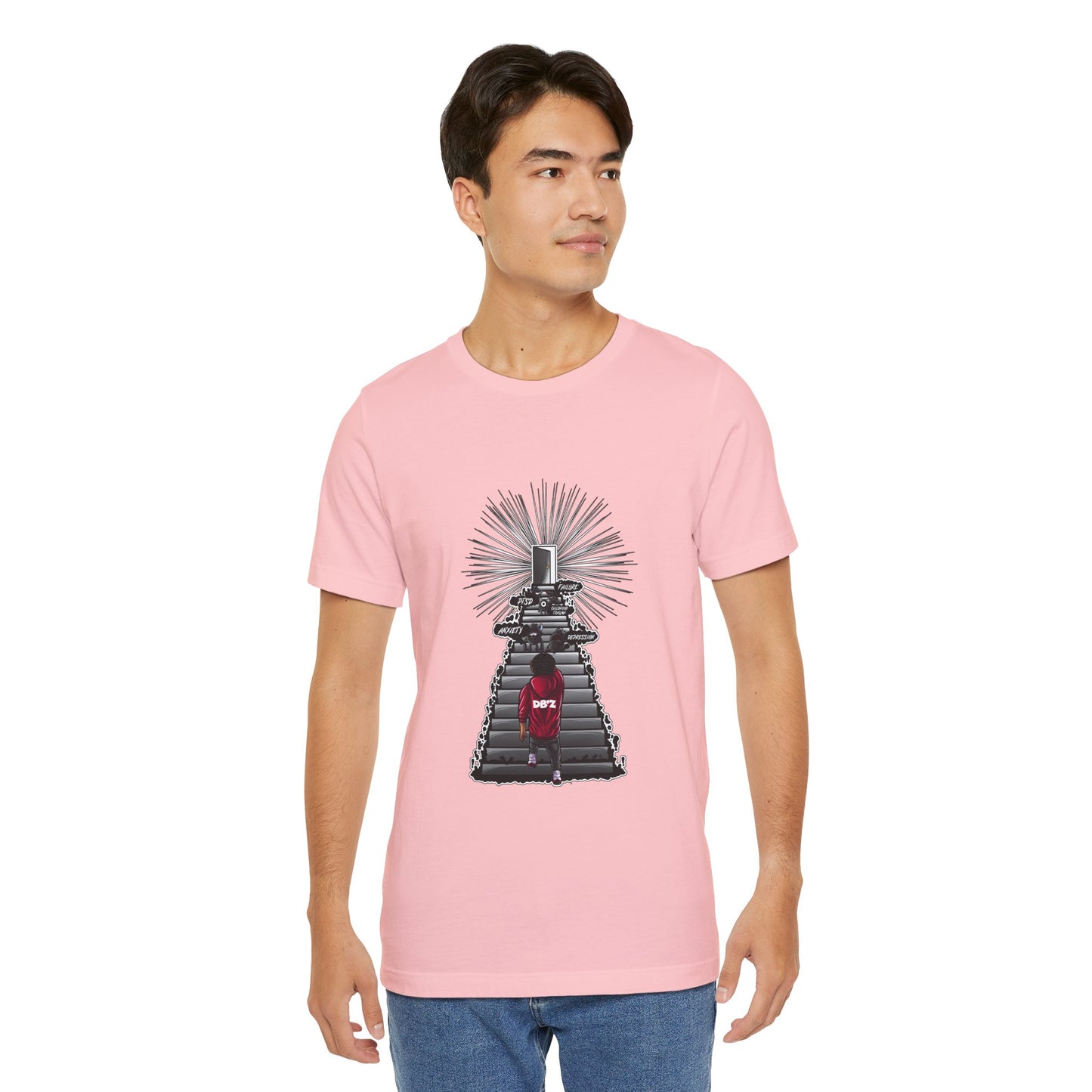Keep Climbing Casual Unisex Tee for Everyday Wear, Graphic Short Sleeve Shirt, Gift for Friends, Summer Wardrobe Essential, Birthday Present, [...]