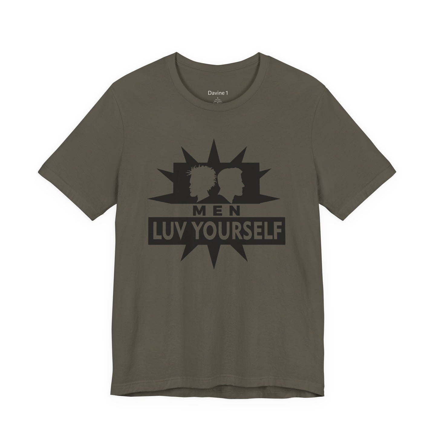 Men's Luv Yourself Unisex Tee for Everyday Wear, Graphic Short Sleeve Shirt, Gift for Friends, Summer Wardrobe Essential, Birthday Present, [...]