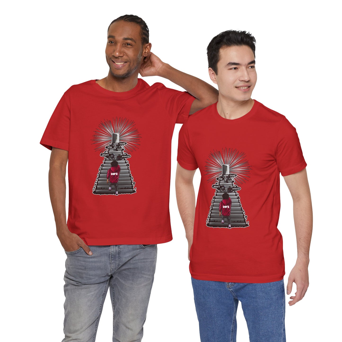 Keep Climbing Casual Unisex Tee for Everyday Wear, Graphic Short Sleeve Shirt, Gift for Friends, Summer Wardrobe Essential, Birthday Present, [...]