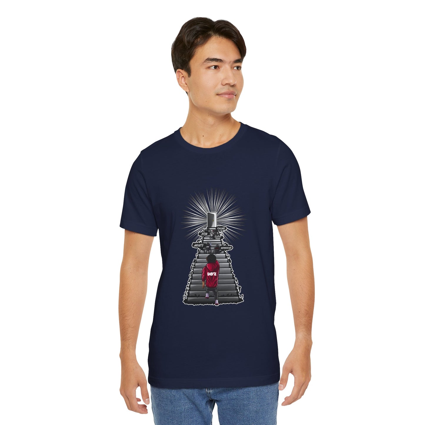 Keep Climbing Casual Unisex Tee for Everyday Wear, Graphic Short Sleeve Shirt, Gift for Friends, Summer Wardrobe Essential, Birthday Present, [...]