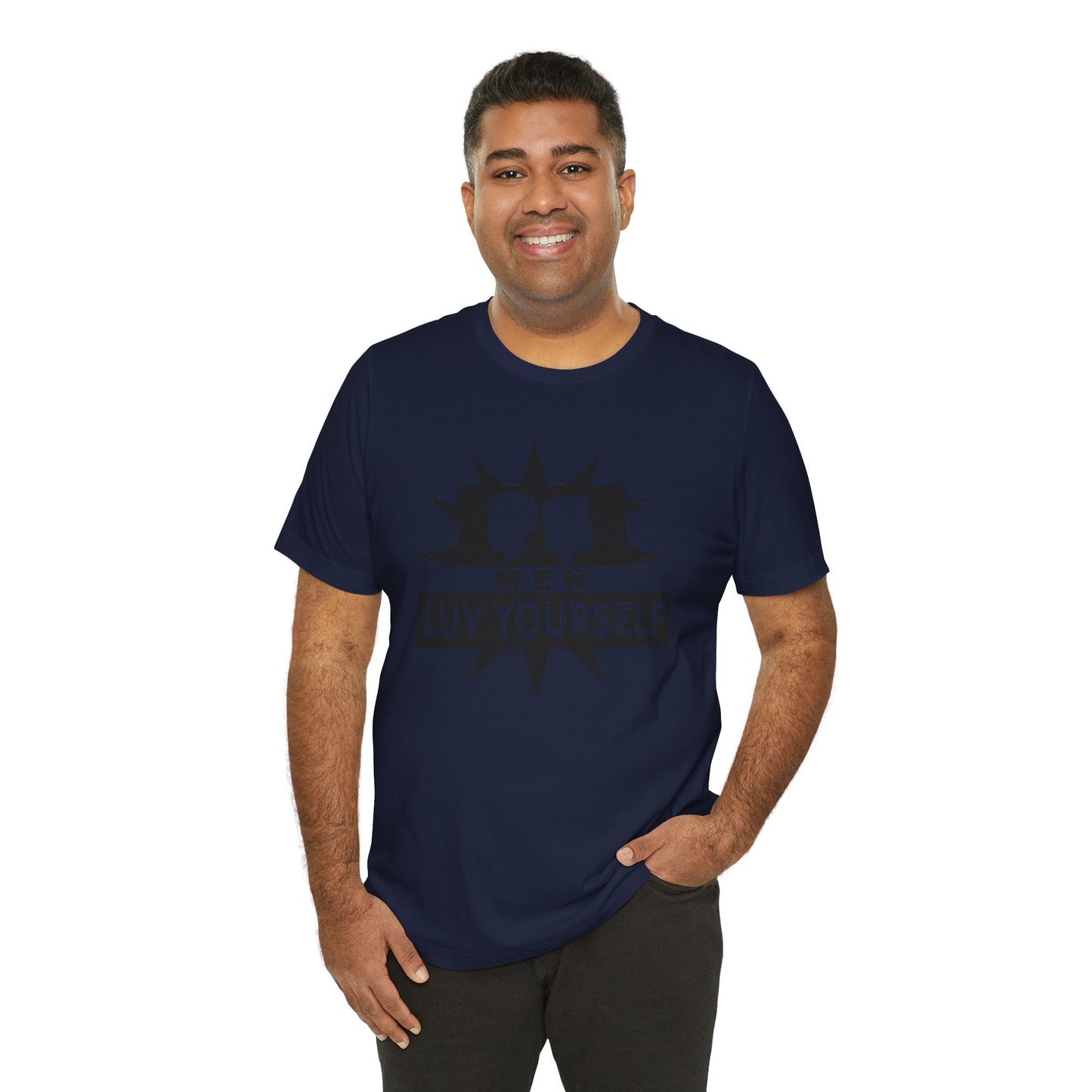 Men's Luv Yourself Unisex Tee for Everyday Wear, Graphic Short Sleeve Shirt, Gift for Friends, Summer Wardrobe Essential, Birthday Present, [...]