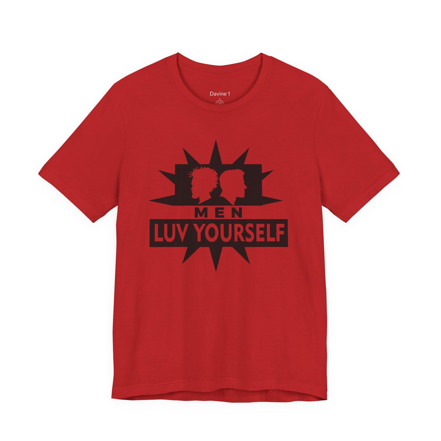 Men's Luv Yourself Unisex Tee for Everyday Wear, Graphic Short Sleeve Shirt, Gift for Friends, Summer Wardrobe Essential, Birthday Present, [...]