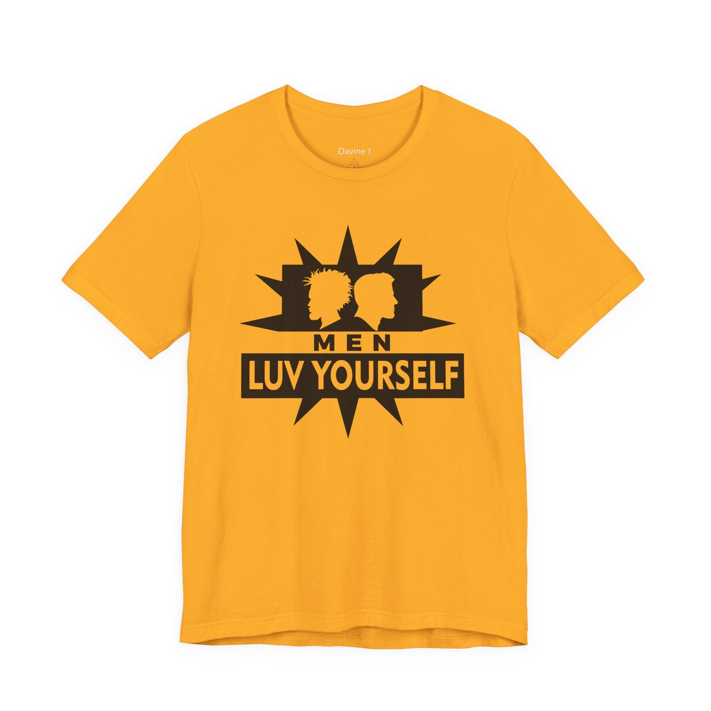 Men's Luv Yourself Unisex Tee for Everyday Wear, Graphic Short Sleeve Shirt, Gift for Friends, Summer Wardrobe Essential, Birthday Present, [...]