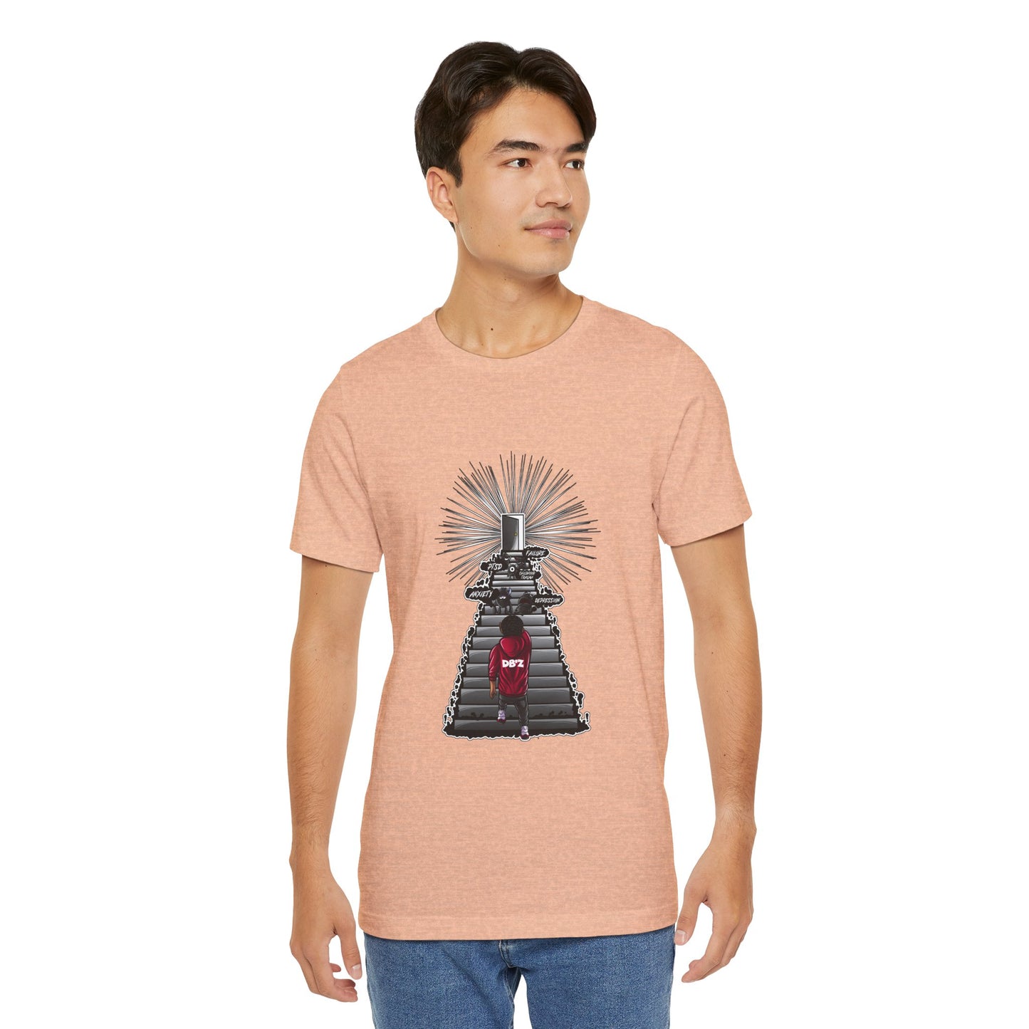 Keep Climbing Casual Unisex Tee for Everyday Wear, Graphic Short Sleeve Shirt, Gift for Friends, Summer Wardrobe Essential, Birthday Present, [...]