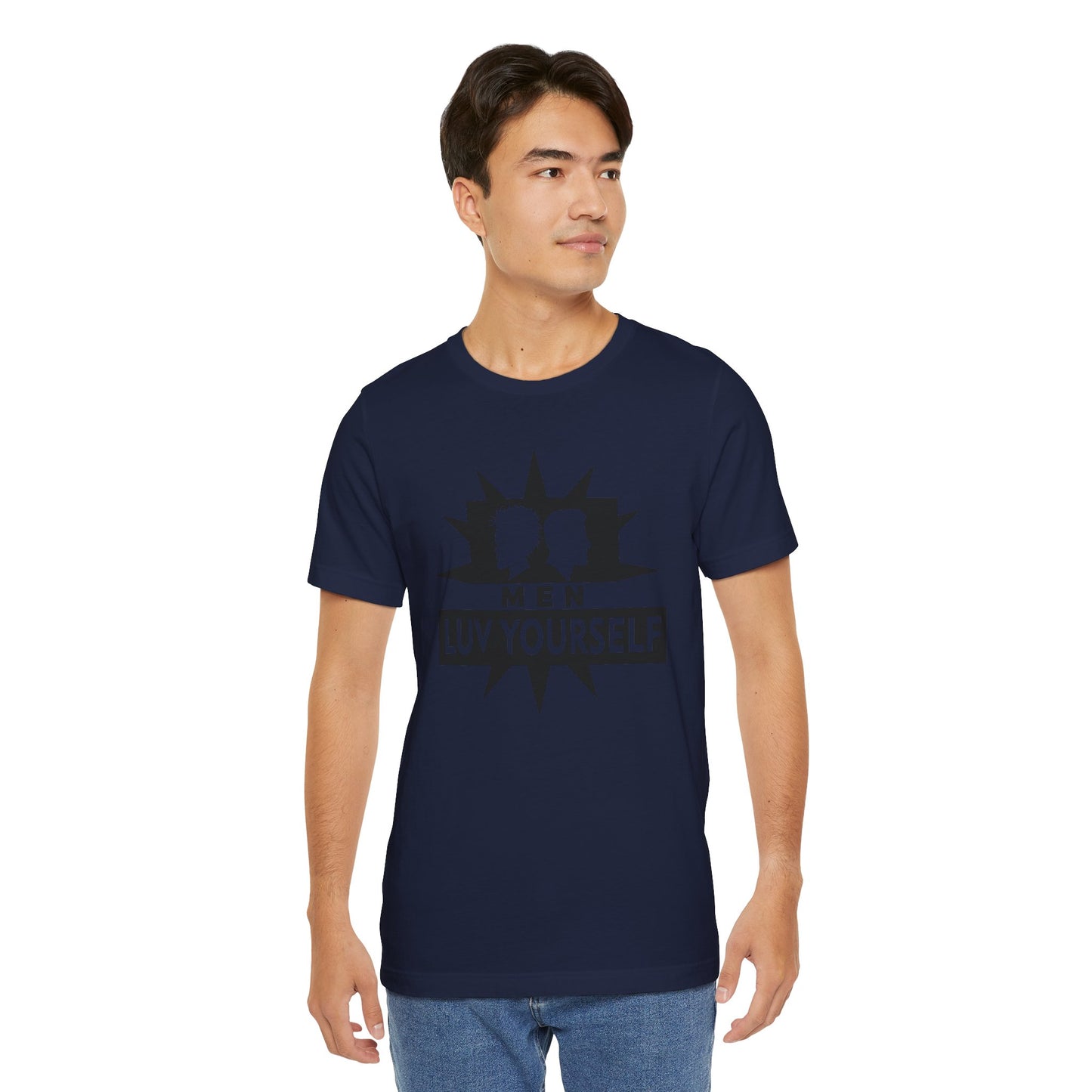 Men's Luv Yourself Unisex Tee for Everyday Wear, Graphic Short Sleeve Shirt, Gift for Friends, Summer Wardrobe Essential, Birthday Present, [...]